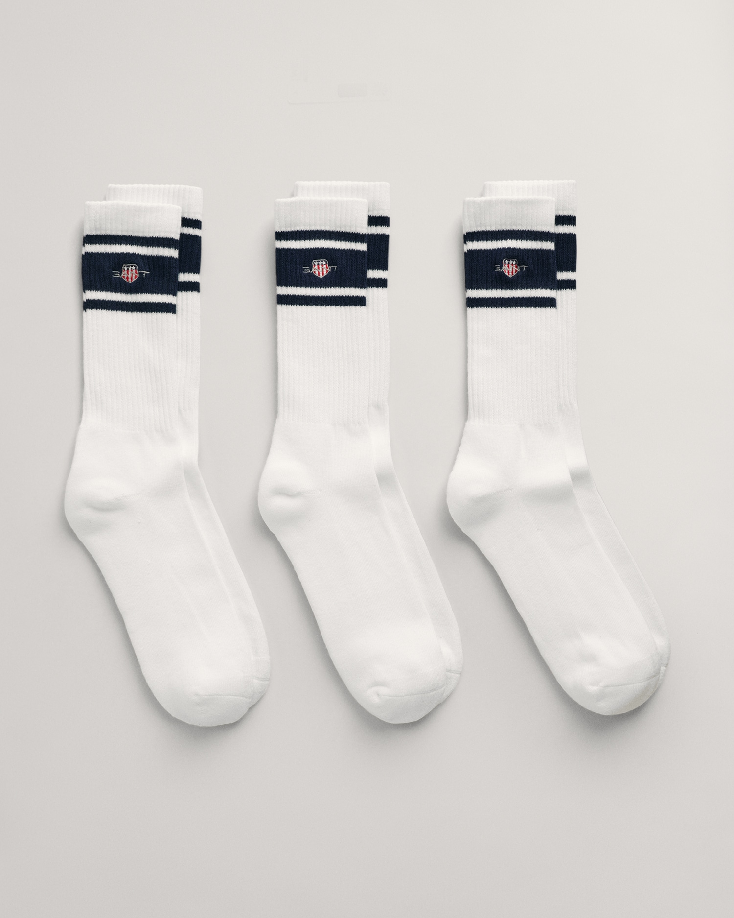 Gant Sportsocken "SHIELD SPORT SOCKS 3-PACK", (3 Paar), Mit Retrostreifen günstig online kaufen