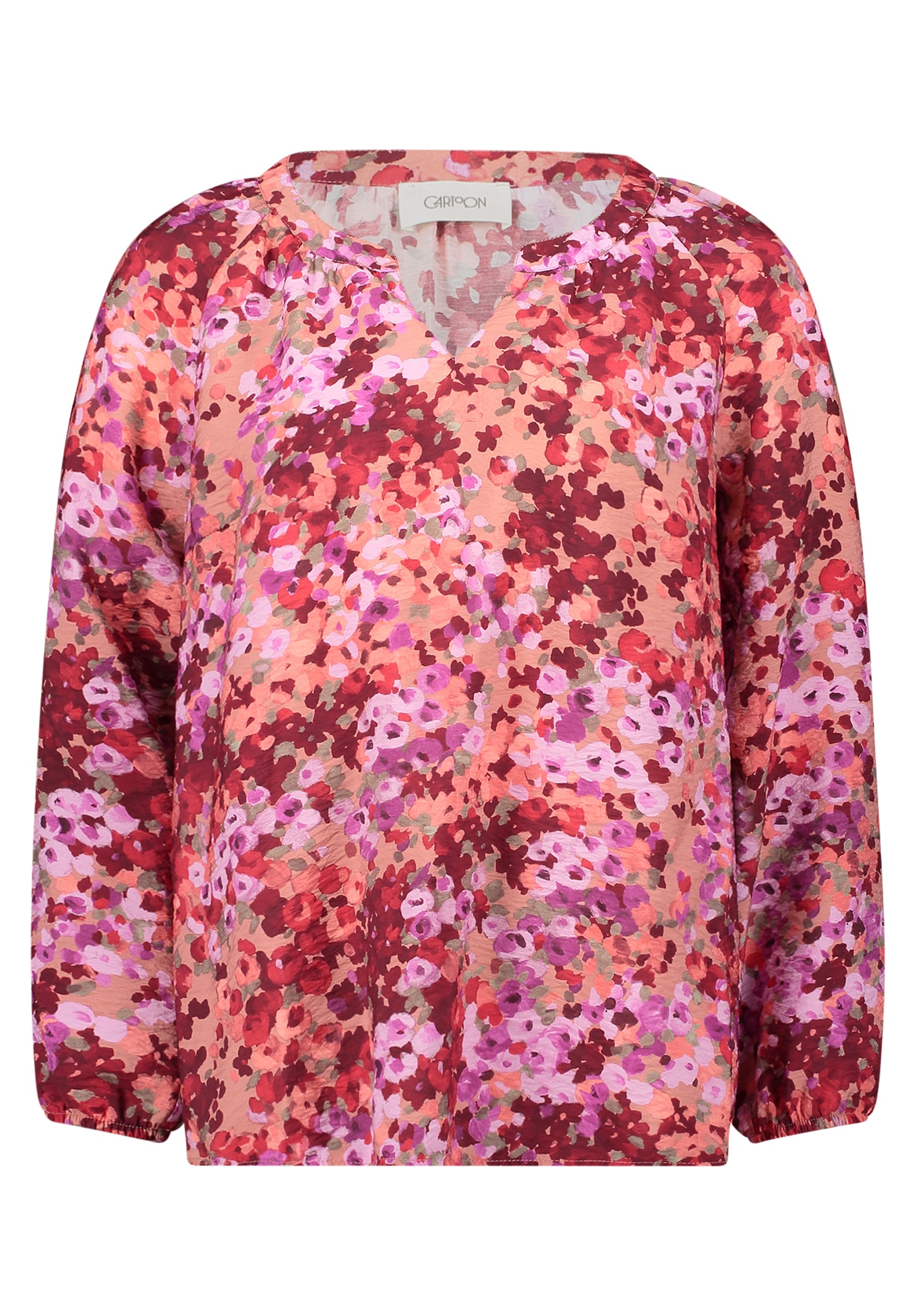 Cartoon Shirtbluse "Damen mit Raffung" günstig online kaufen