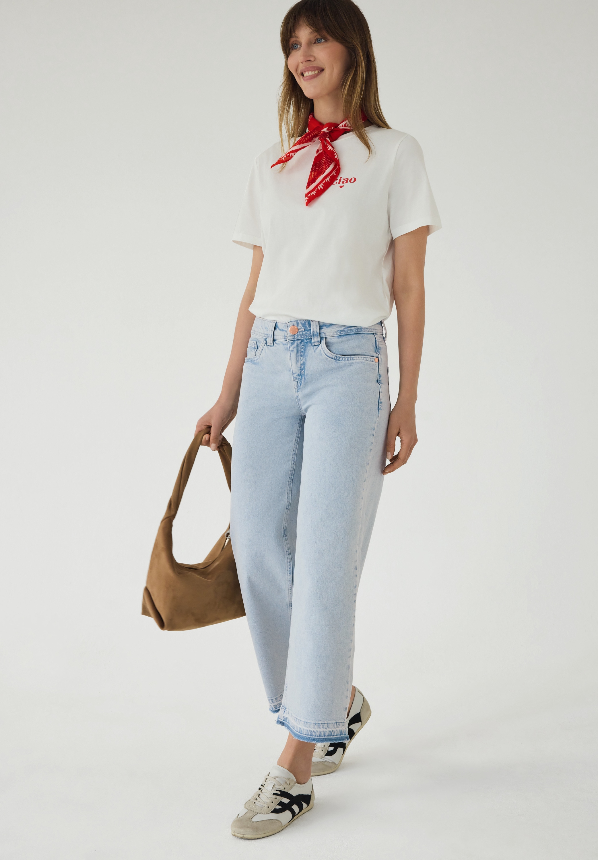 STREET ONE STUDIO Loose-fit-Jeans mit Wide Legs