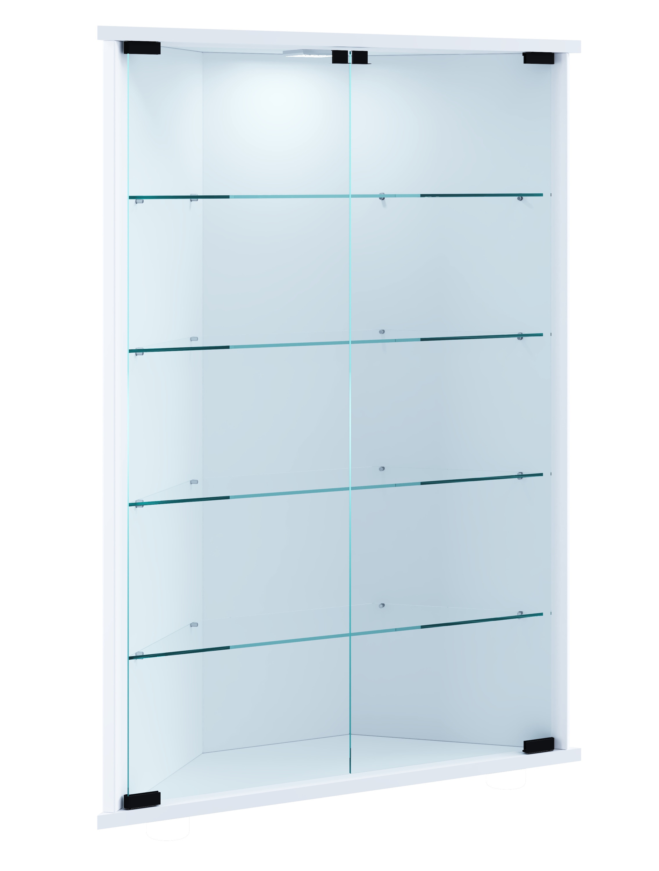 VCM Wandregal »Hängevitrine Wandvitrine Eckvitrine Vecko«