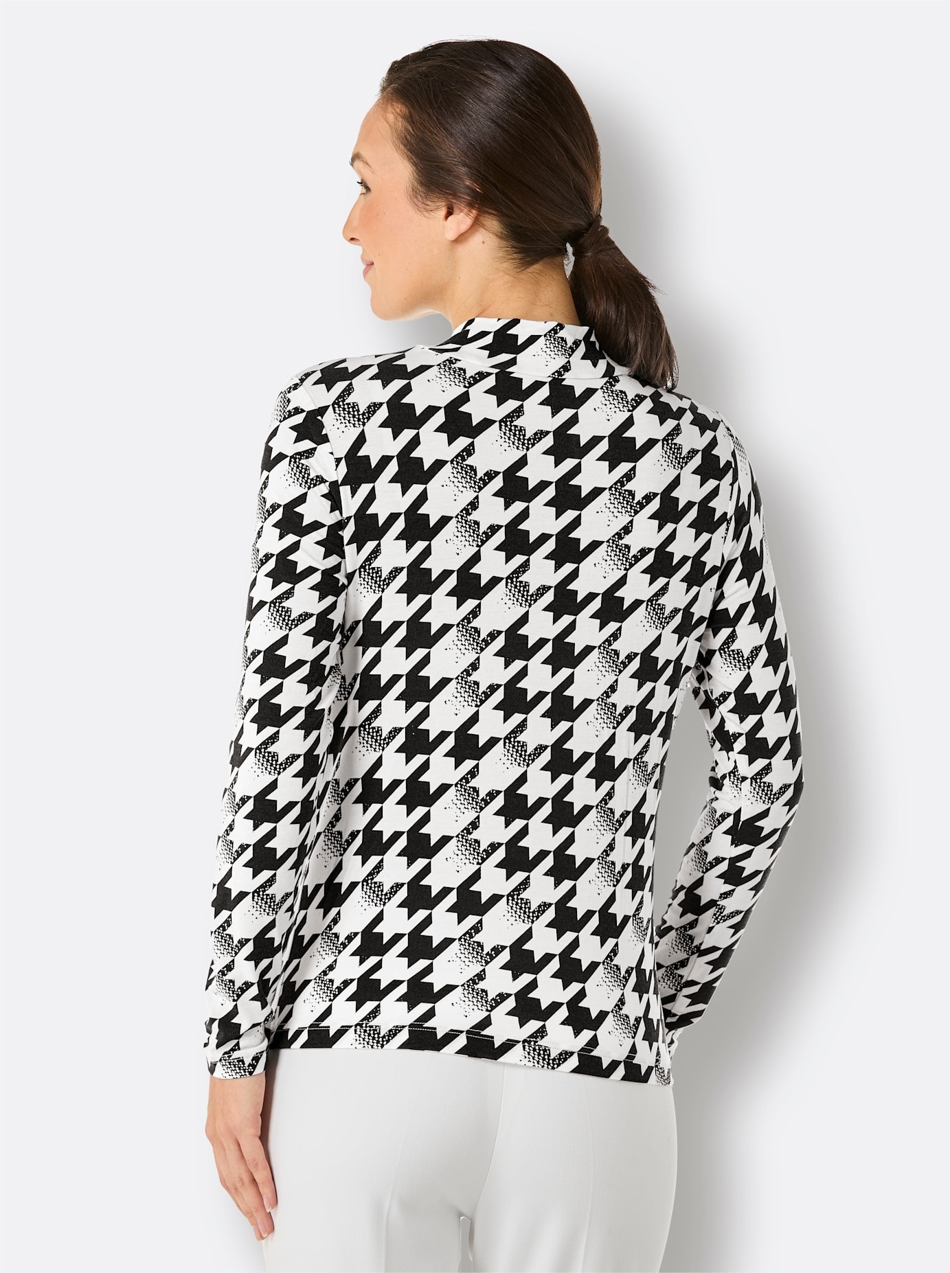 CREATION L PREMIUM Stehkragenshirt »Modal-Woll-Shirt«, (1 tlg.)
