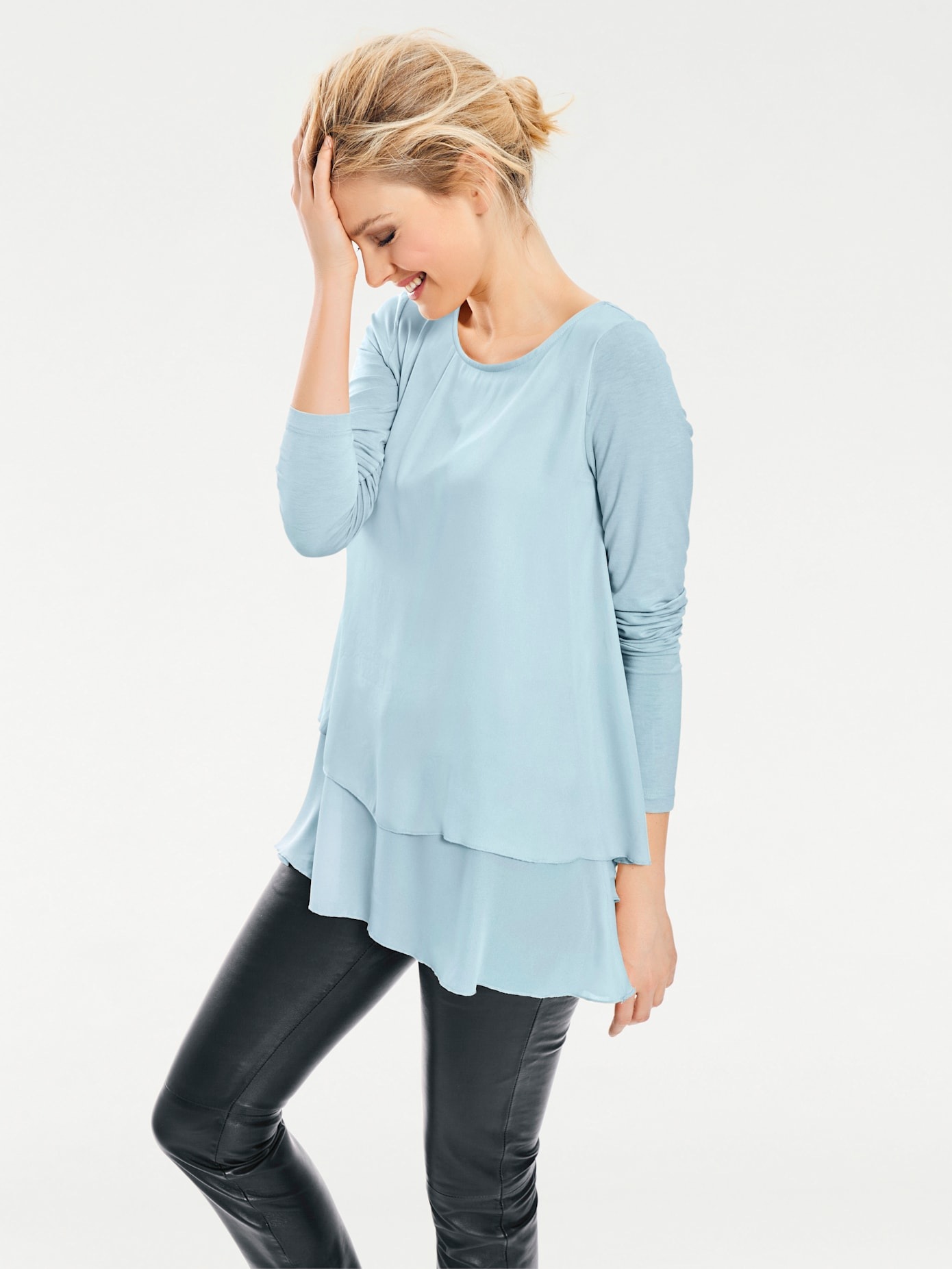 heine Rundhalsshirt "Rundhals-Shirt", 1 Stk. günstig online kaufen