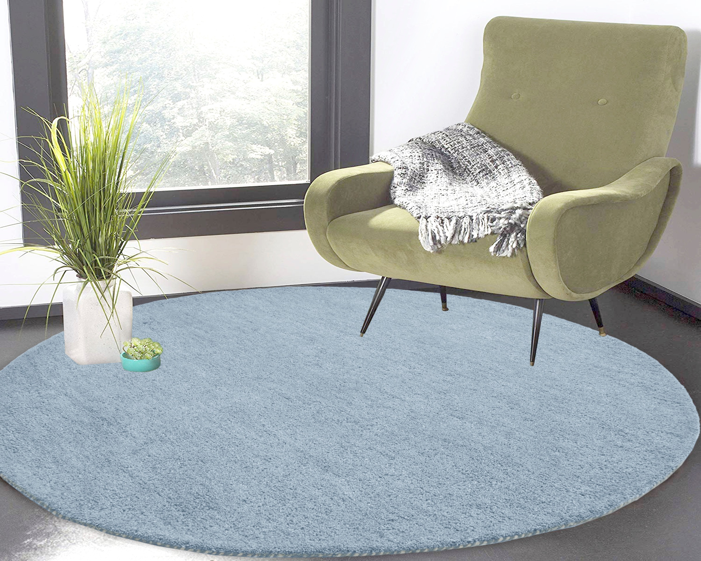 THEKO Wollteppich "Gabbeh Uni, Handgefertigt, Teppich, meliert, reine Wolle günstig online kaufen