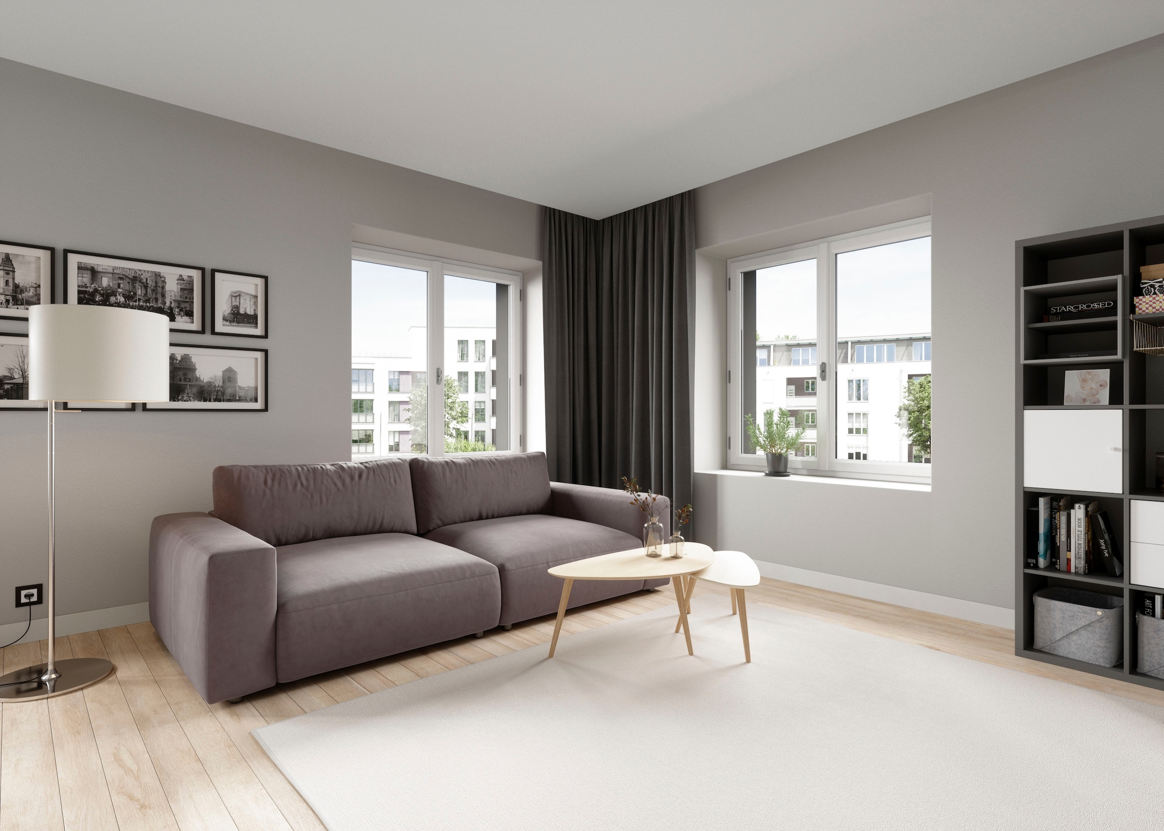 Musterring Big-Sofa "LUCIA Mega Sofa, hoher Sitzkomfort, Breite 252cm, Kontrastnaht" in vielen Qualitäten und 4 unterschiedlichen Nähten, 2,5-Sitzer