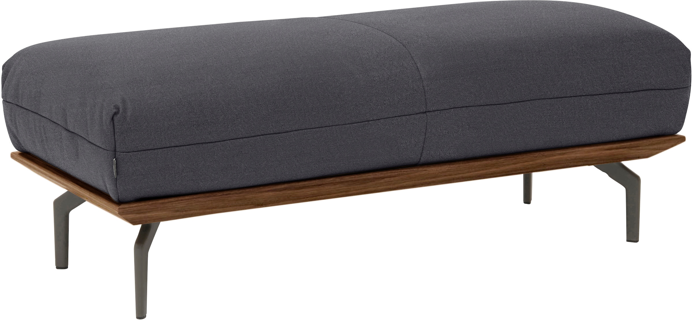 Creation BY ROLF BENZ Polsterhocker »CR.420, Designhocker, Sitzhocker«, in 2 Bezugsqualitäten, Holzrahmen in Eiche Natur oder Nussbaum