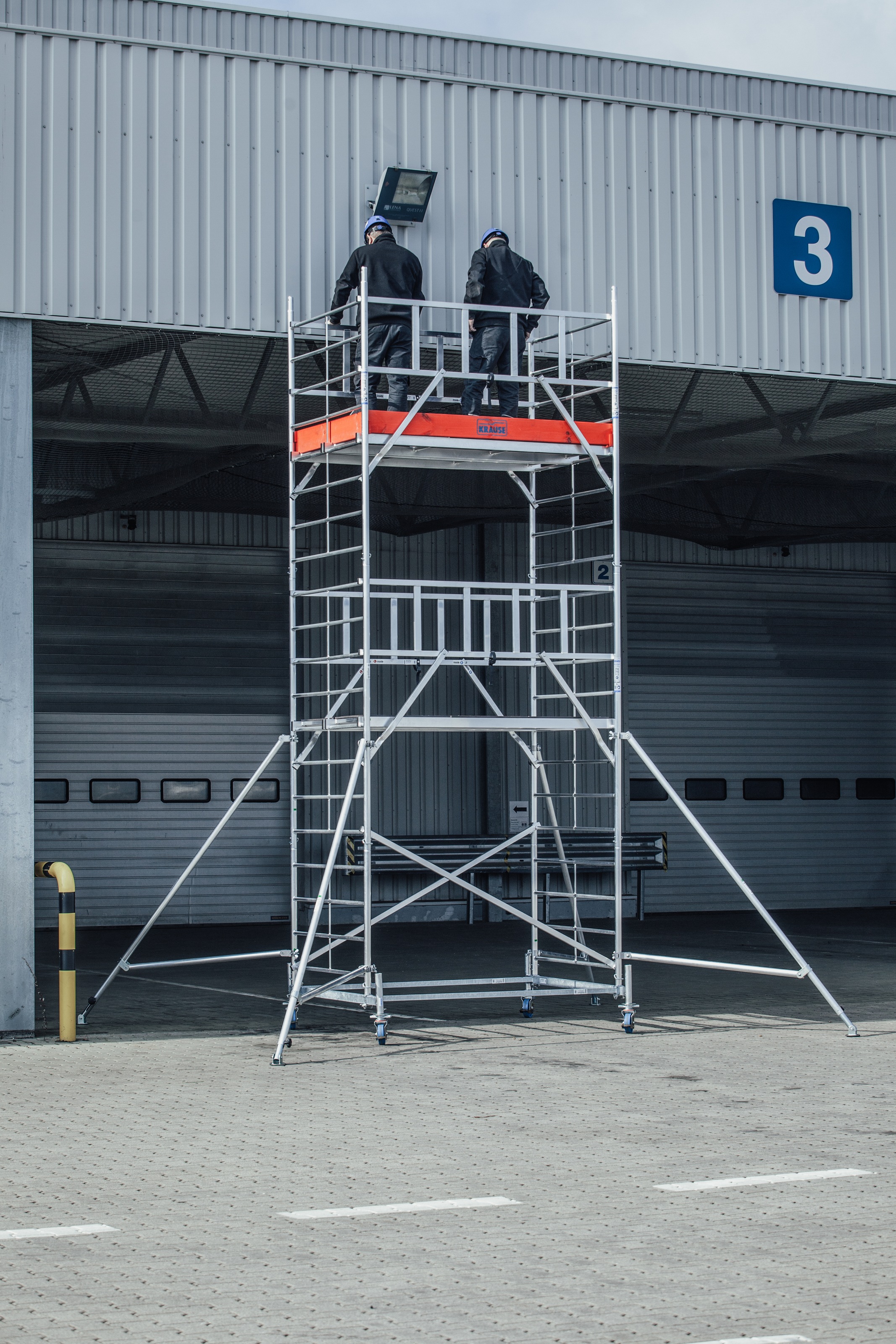 KRAUSE Fahrgerüst »ProTec XXL Breitaufbau«, Arbeitshöhe: 7,3 Meter