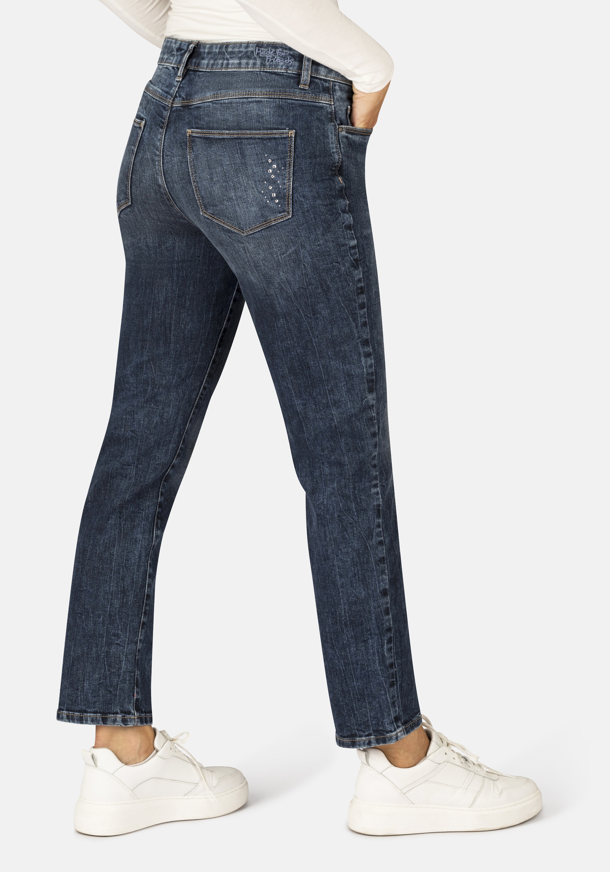 STOOKER WOMEN 5-Pocket-Jeans »Zermatt Denim Indigo Straight Fit«, Straight Fit Casual Clean Wash Denim Jeans für Damen