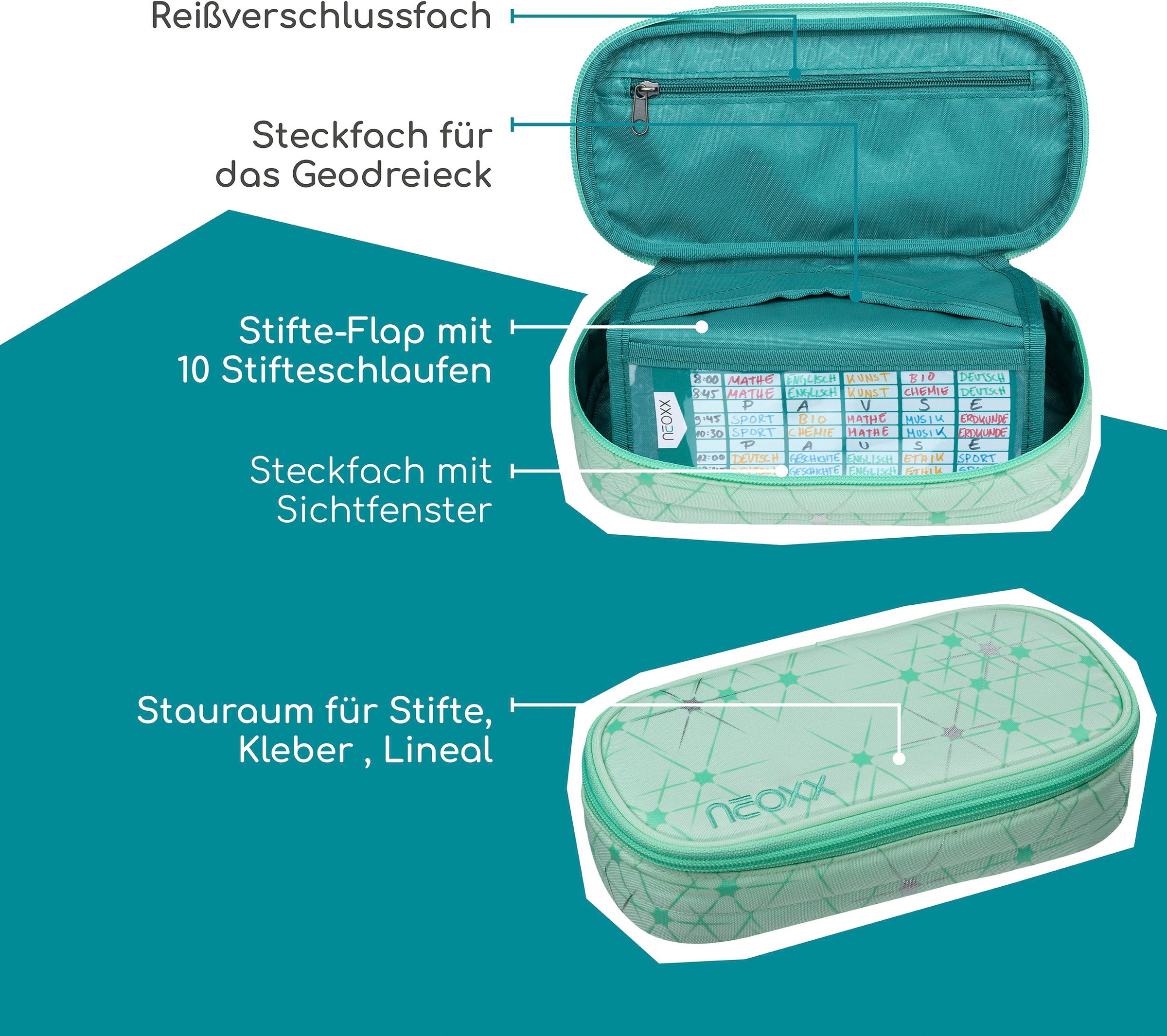 Thumbnail - neoxx Schreibgeräteetui "Schlamperbox, Jump" teilweise aus recyceltem Material