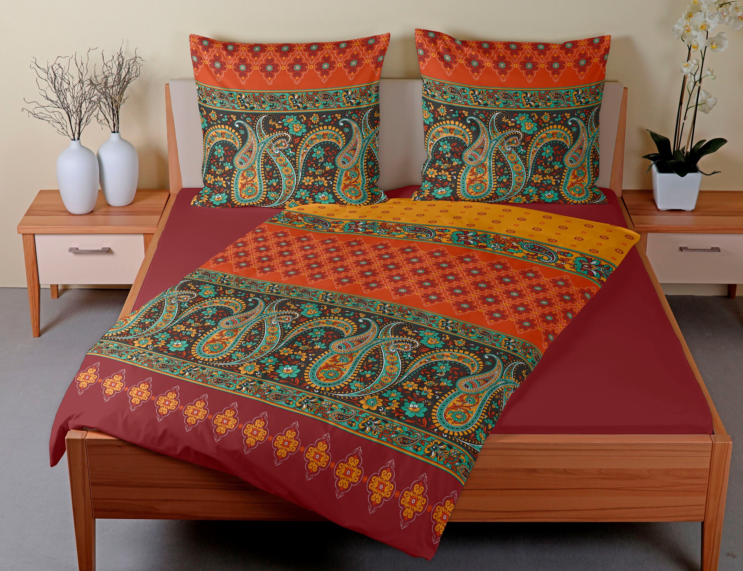 CASATEX Bettwäsche "Murillo" 2 Stk. paisley, orientalisch, indisch günstig online kaufen