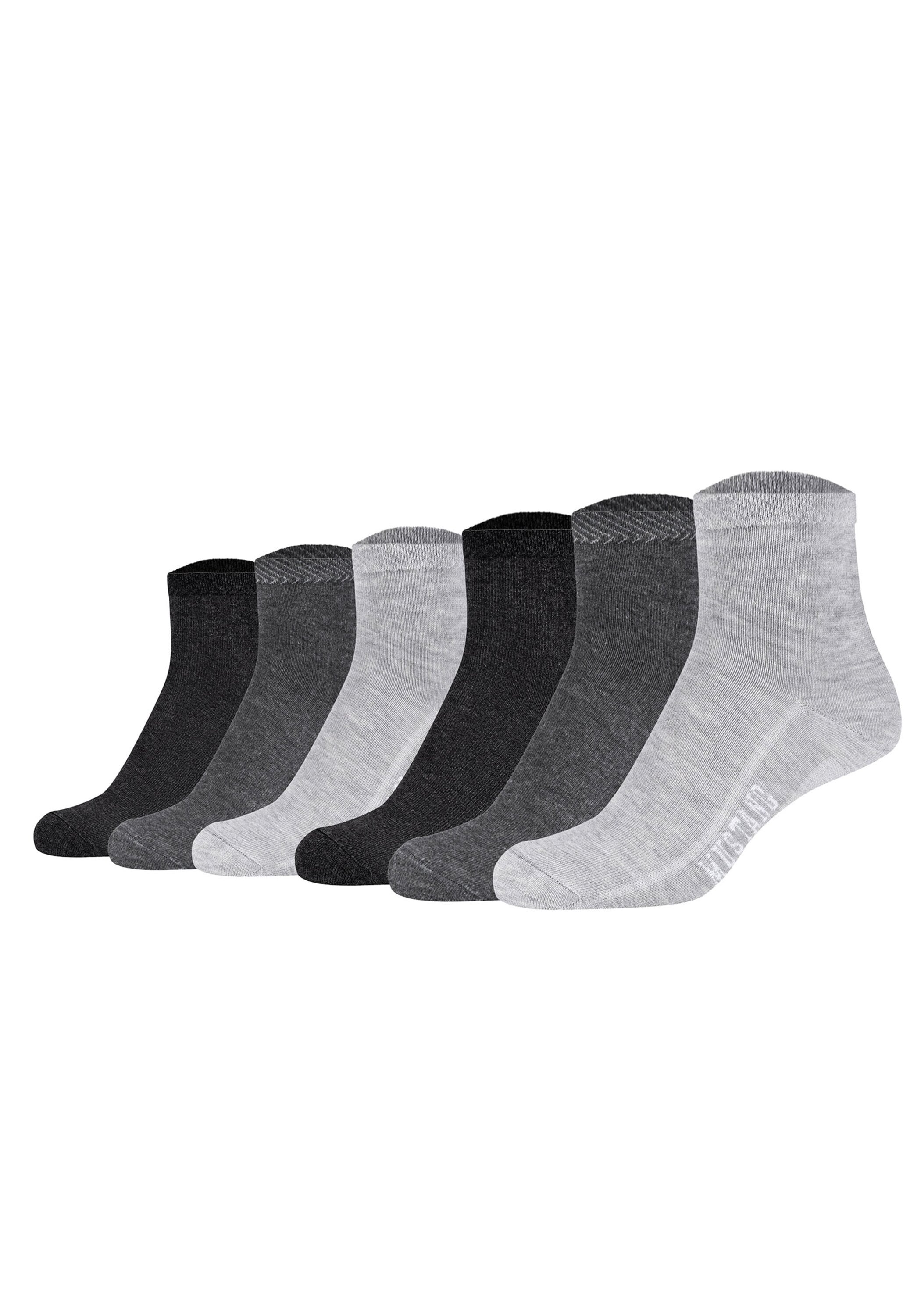 MUSTANG Kurzsocken "Socken Casual Organic Cotton Quarter 6-Pack 6er Pack" 6 Paar tlg.