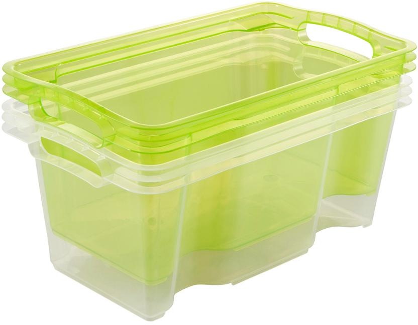 keeeper Organizer »franz«, (Set, 6 St.), Aufbewahrungsbox, 6,5 Liter, hochwertiger Kunststoff