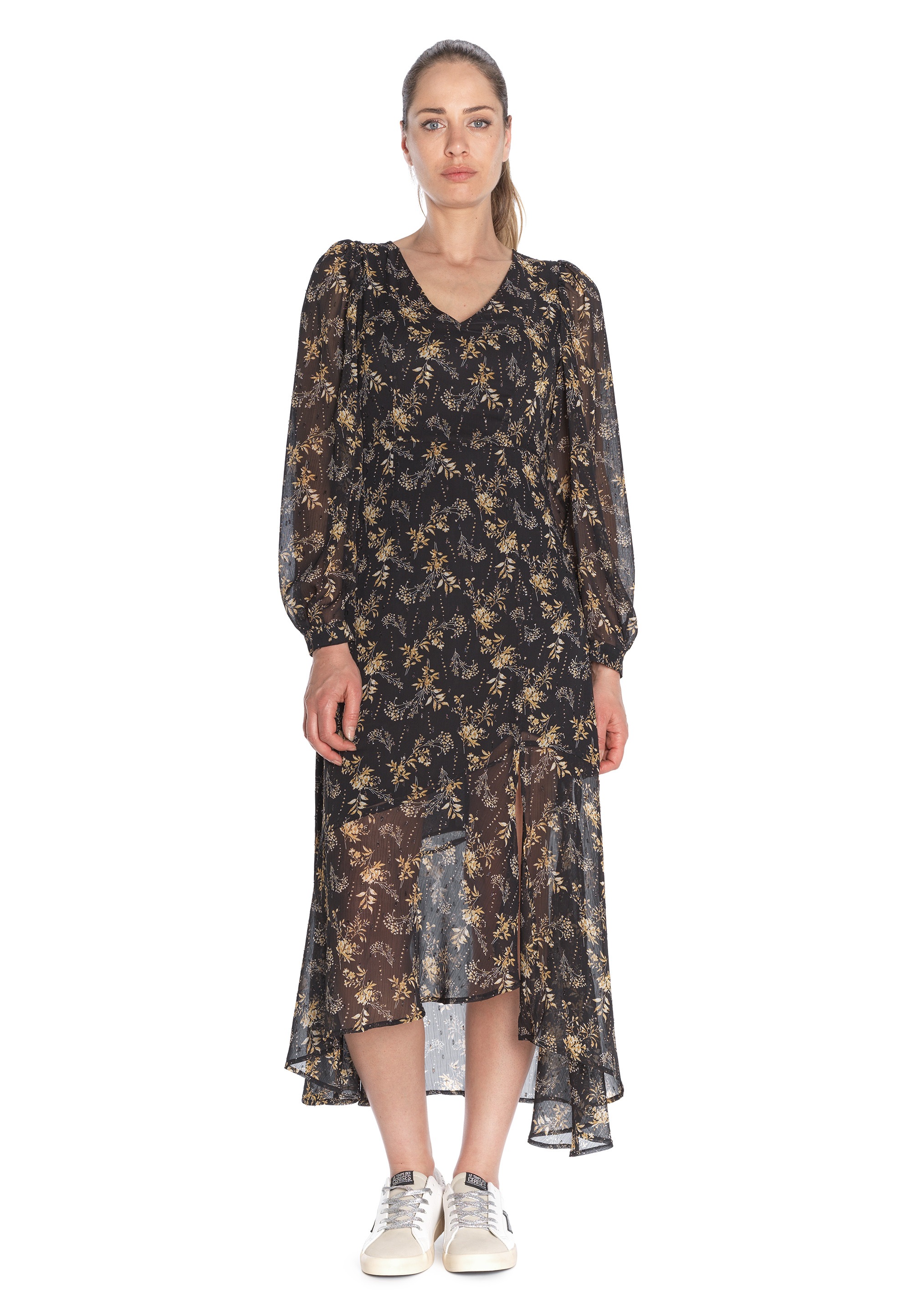 Le Temps Des Cerises Jerseykleid »CHIC«, mit filigranem Blüten-Alloverprint