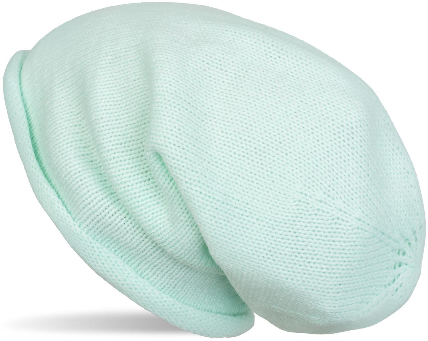 styleBREAKER Strickmütze "Feinstrick Beanie Mütze mit Rollrand" 1 Stk.