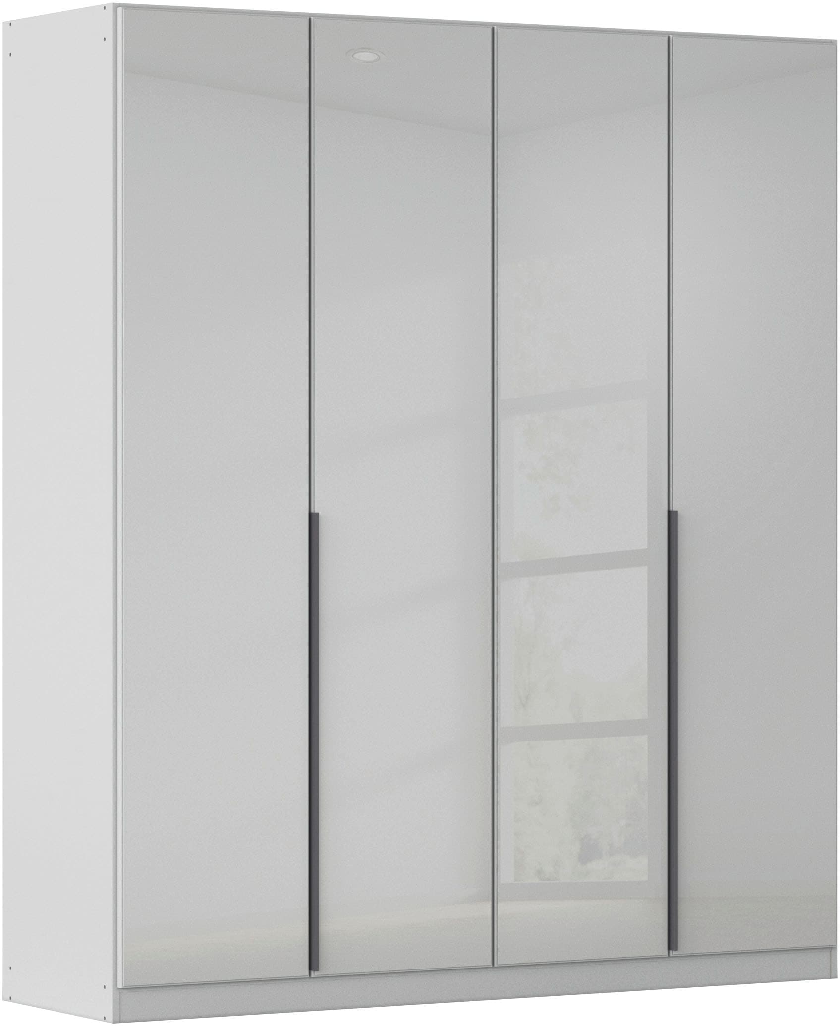 OTTO home Drehtürenschrank "Kleiderschrank Kleiderschränke Schrank Garderobe AGORDO mit Glasfront" in zwei Griff-Farben, Breiten 91-405 cm, durchdachte Innenausstattung, in 8 Breiten und 2 Höhen MADE IN GERMANY