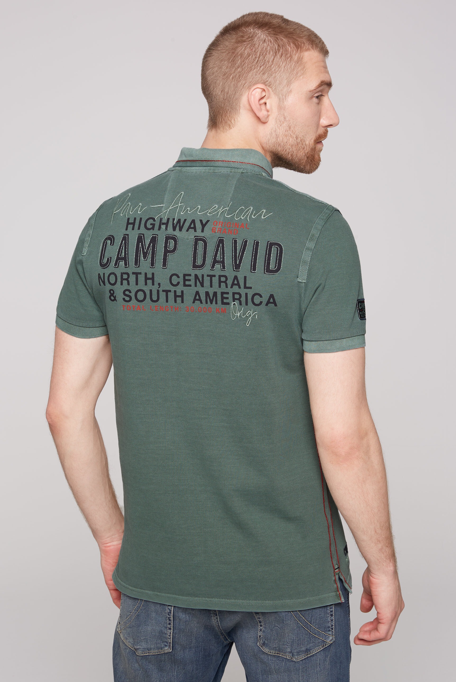 CAMP DAVID Poloshirt, aus Baumwolle