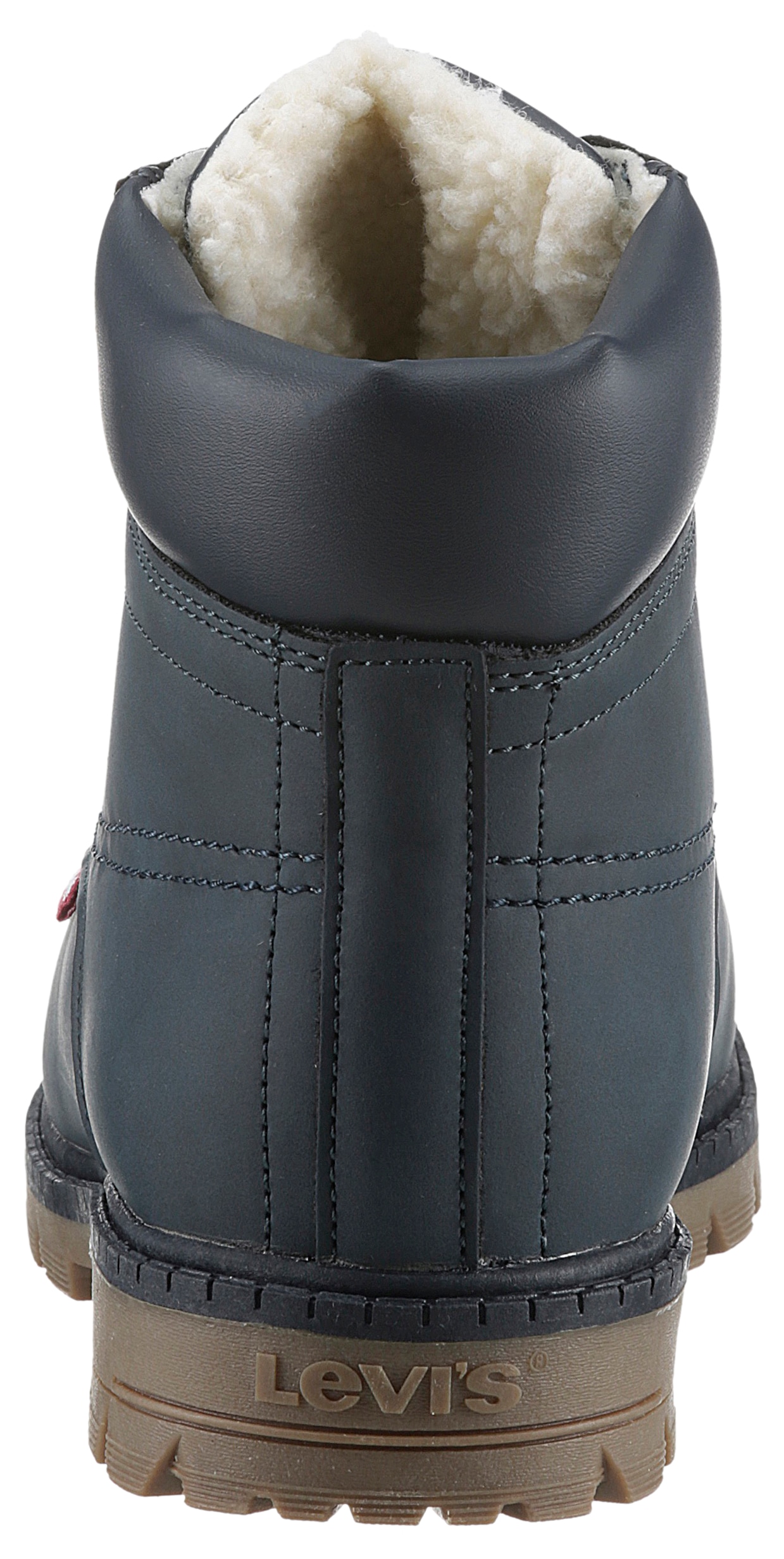 Levi's® Kids Winterboots »LEVIS® NEW FORREST FUR«, Blockabsatz, Outdoorschuh, Schnürboots mit gepolstertem Schaftrand