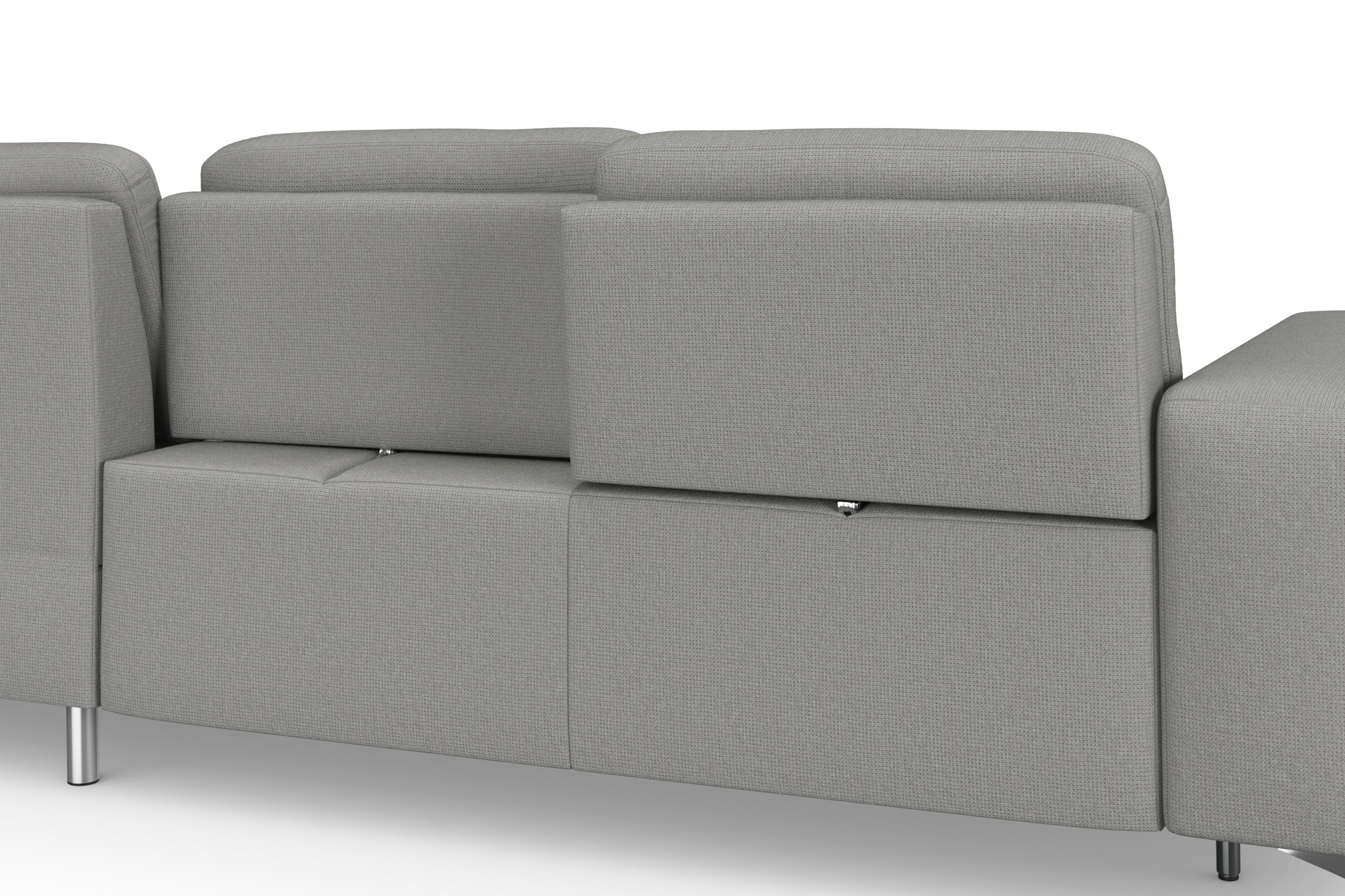 sit&more Ecksofa »Baviene L-Form«, inklusive Sitztiefenverstellung und Federkern, wahlweise Bettfunktion