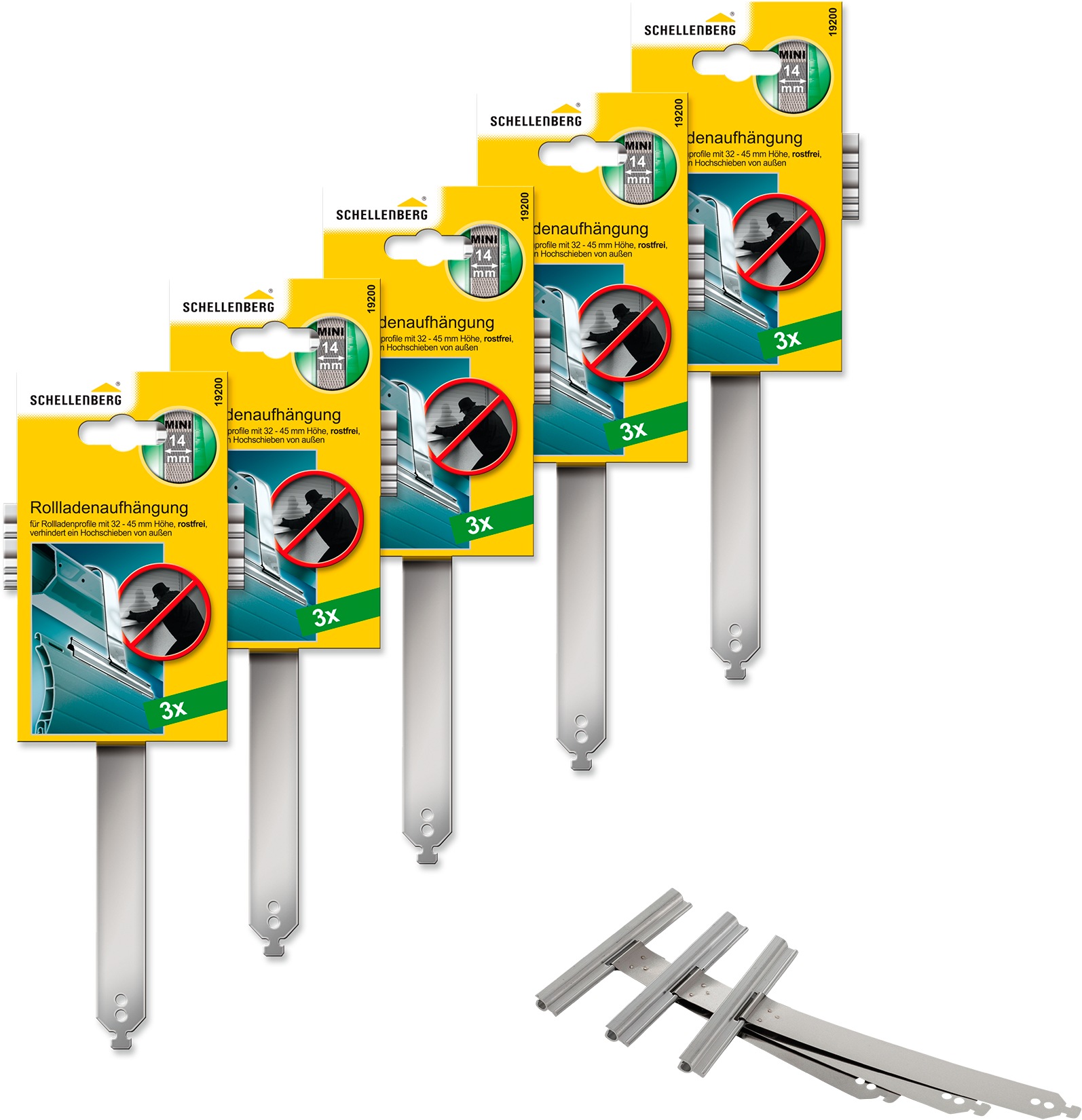 SCHELLENBERG Rollladenaufhängung »Mini, aus Edelstahl«, für Ø 40 mm Stahlrohrwellen