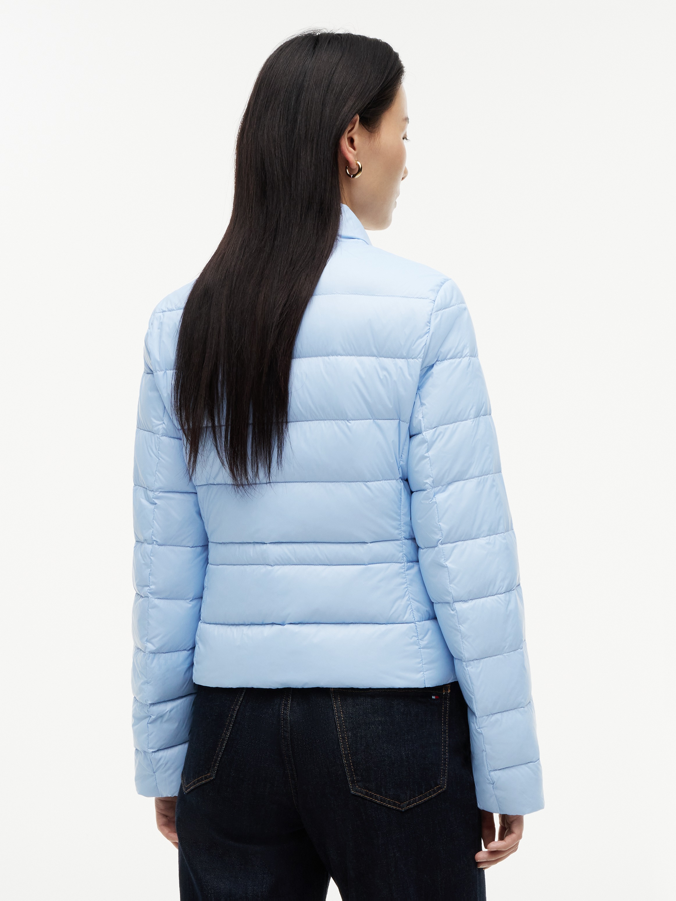 Tommy Hilfiger Daunenjacke »LW DOWN PACKABLE JACKET« ohne Kapuze aus pflegeleichter Kunstfaser, leichte Steppqualität