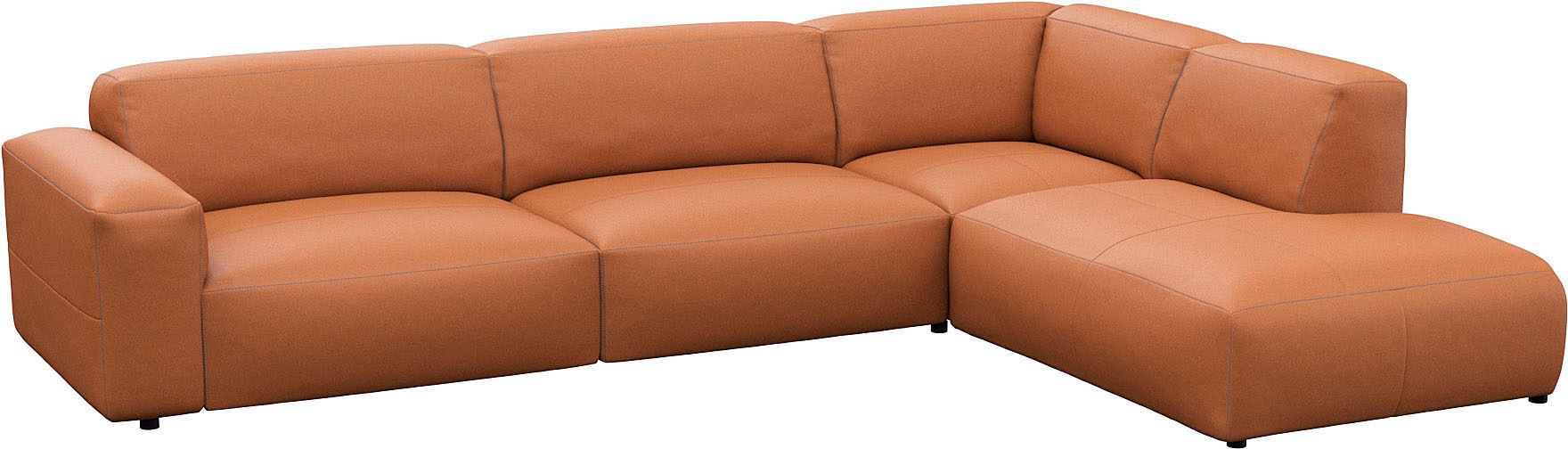 FLEXLUX Ecksofa »Lucera, super bequem durch hochwertigen Sitzaufbau mit Kaltschaum«, modern & anschmiegsam, L-Form, Designsofa