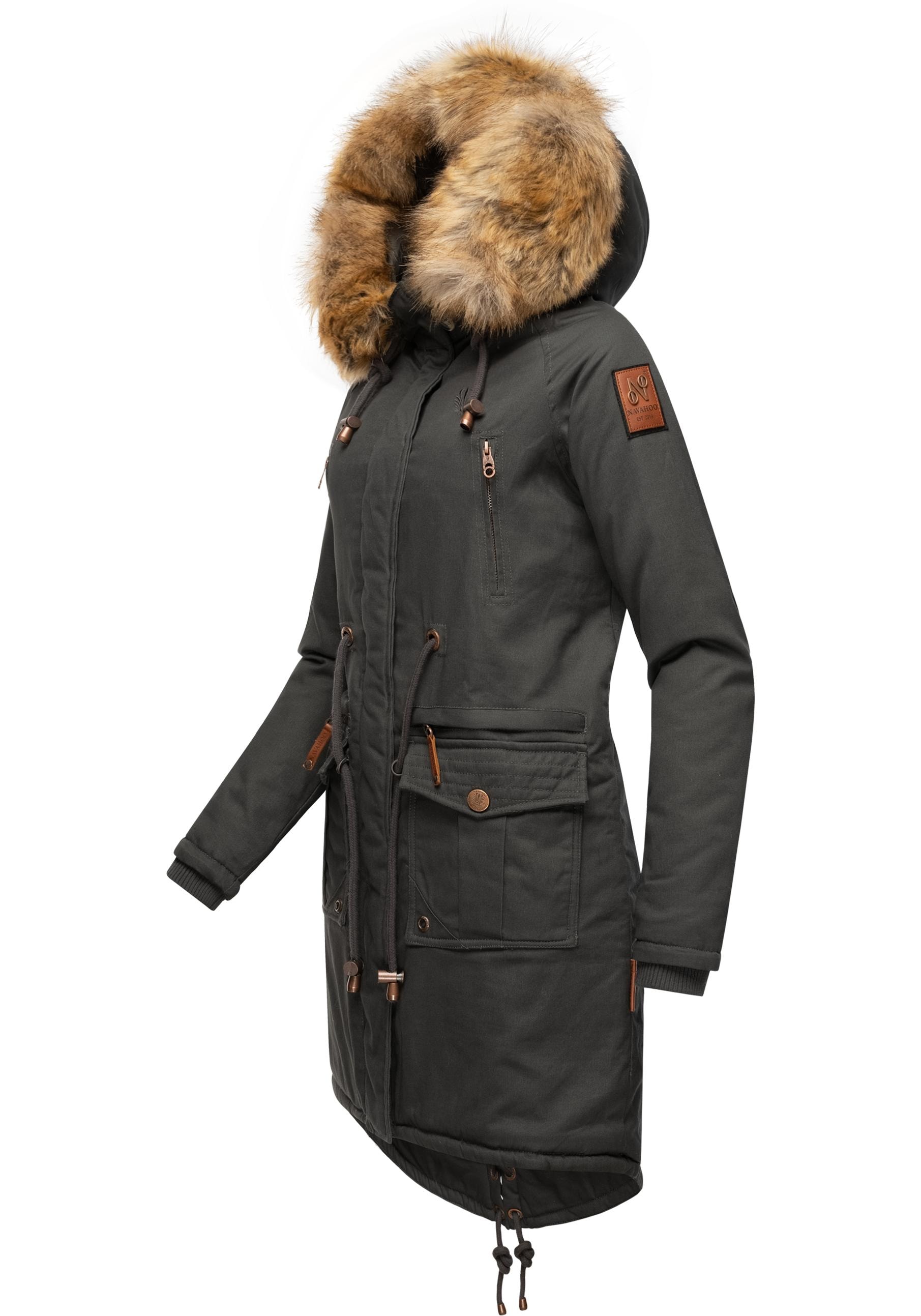 Navahoo Wintermantel "Rosinchen", stylischer Damen Winter Baumwollparka mit günstig online kaufen