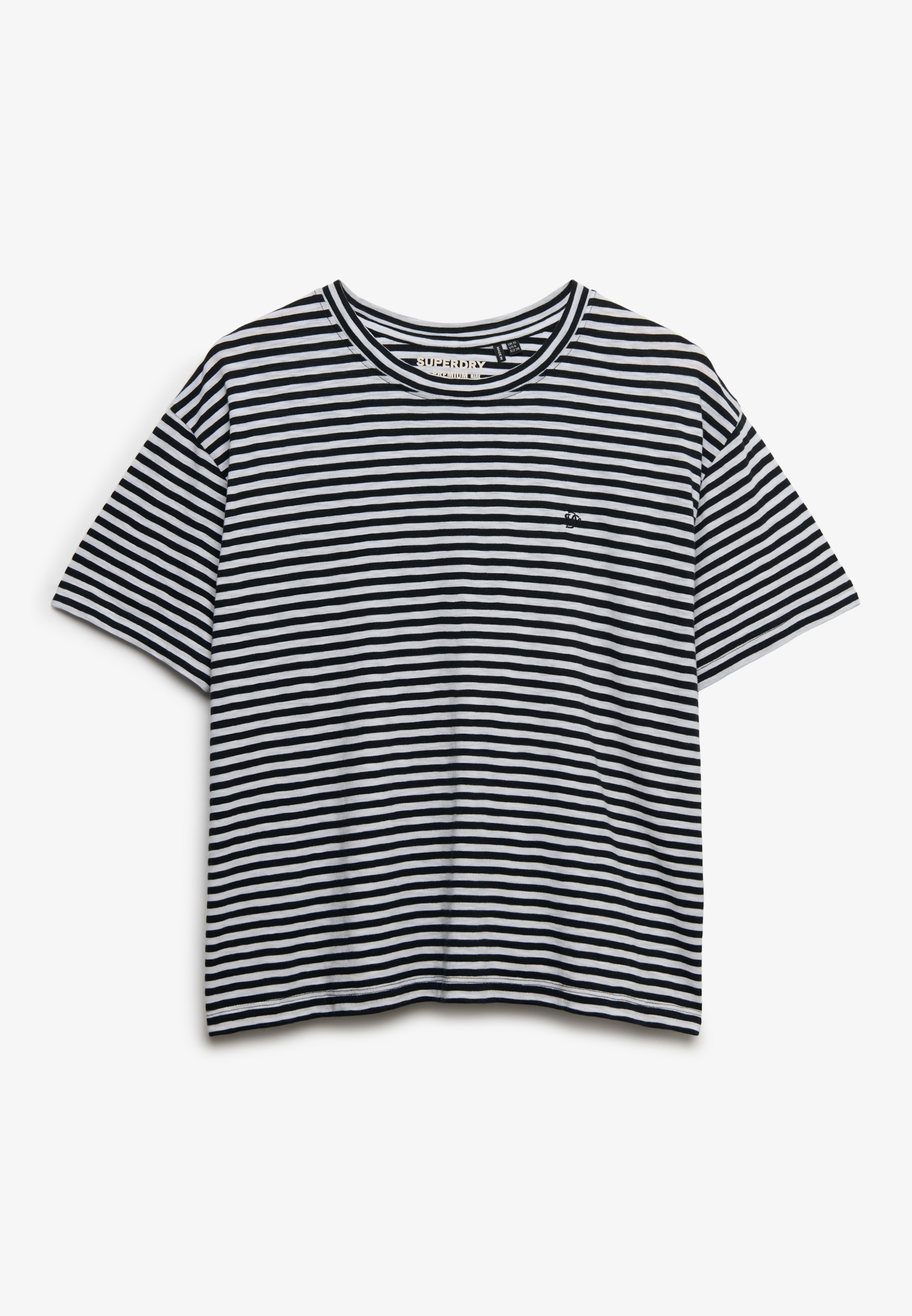 Superdry T-Shirt »STUDIOS CREW TEE« mit Markenlabel, aus Baumwollmischung, Relaxed Fit, Kurzarm