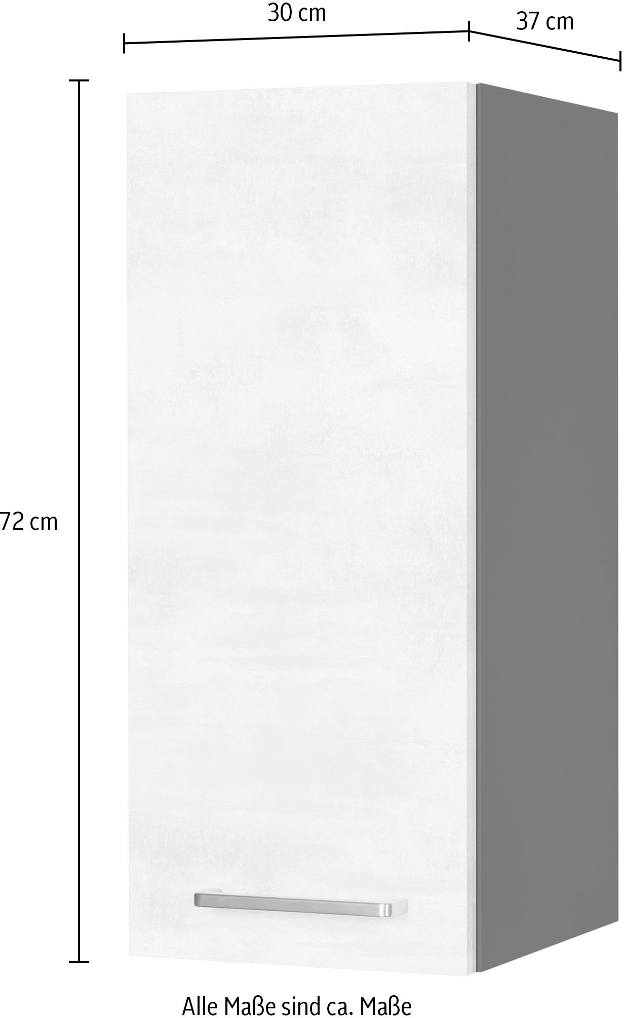 nobilia® Hängeschrank »"Riva", Ausrichtung wählbar, vormontiert,«, in drei Breiten: 30, 40 und 60 cm, mit Soft-Close-Funktion