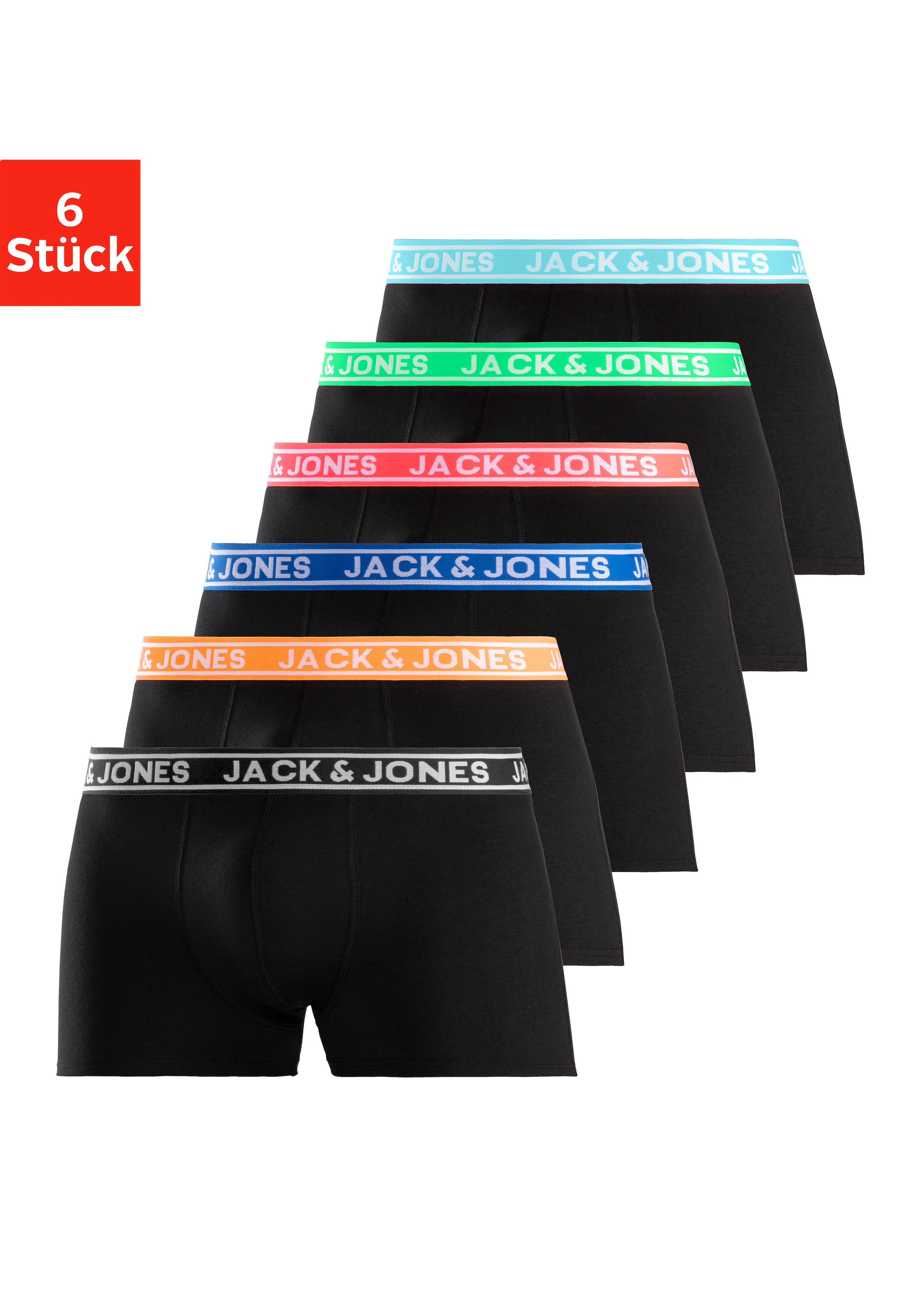 Jack & Jones Trunk "JACCRISP im 6er Pack mit Logobund und Stretchkomfort", günstig online kaufen