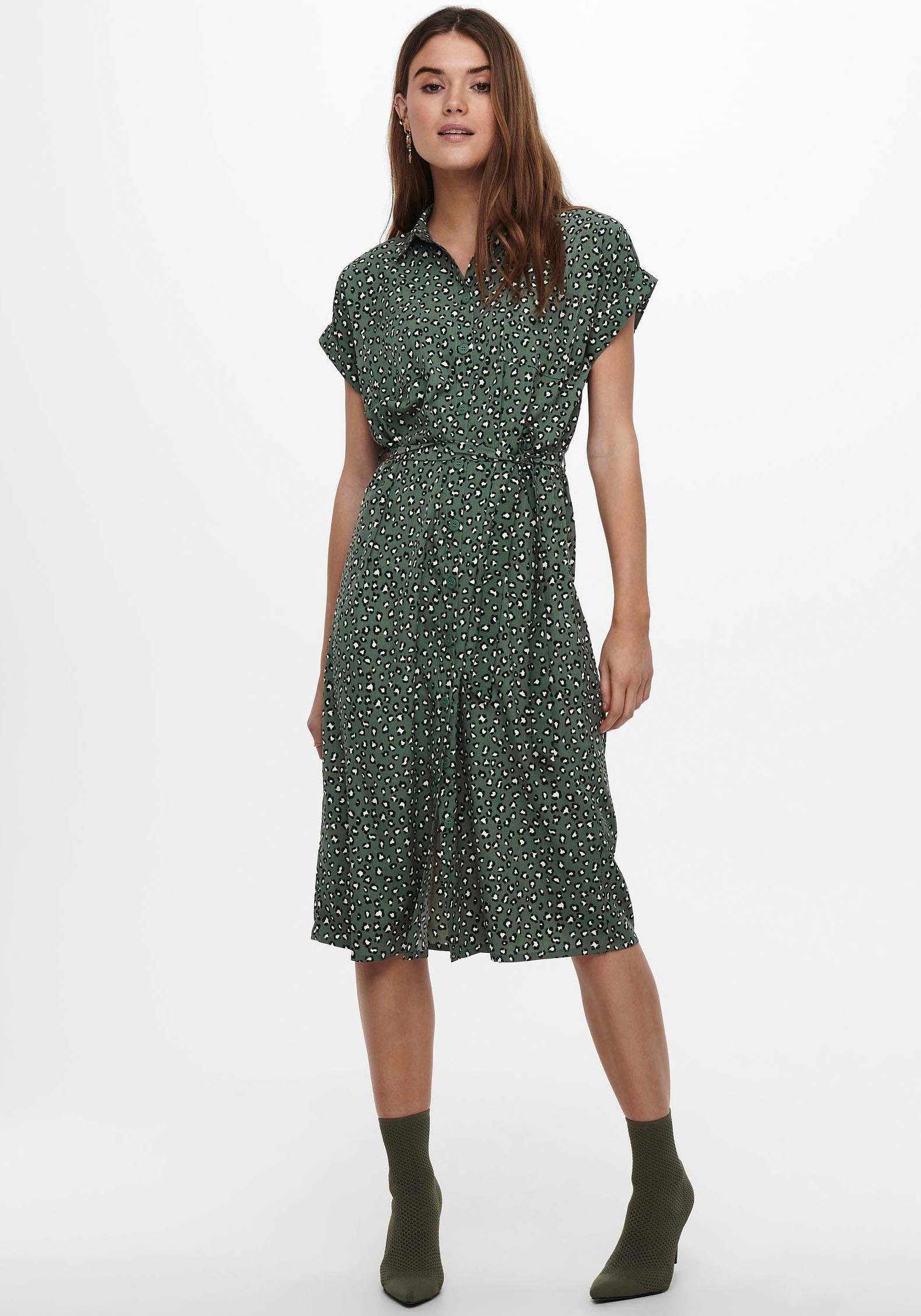 Thumbnail - ONLY Hemdblusenkleid "ONLHANNOVER S/S SHIRT DRESS NOOS WVN" Brusttaschen Sommerkleid