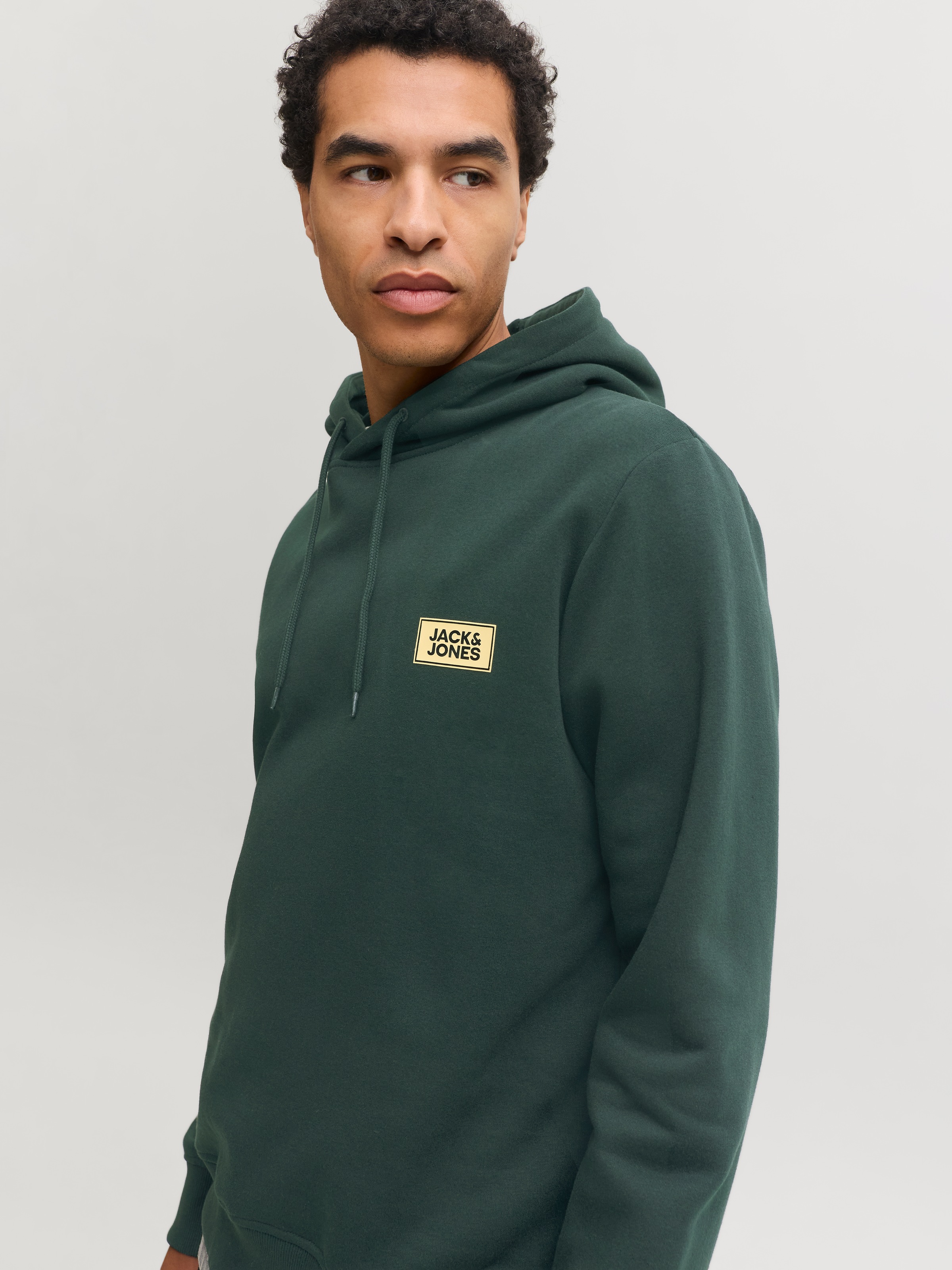 Jack & Jones Kapuzensweatshirt »JJRUSH SWEAT HOOD«, Baumwollmischung, regular fit
