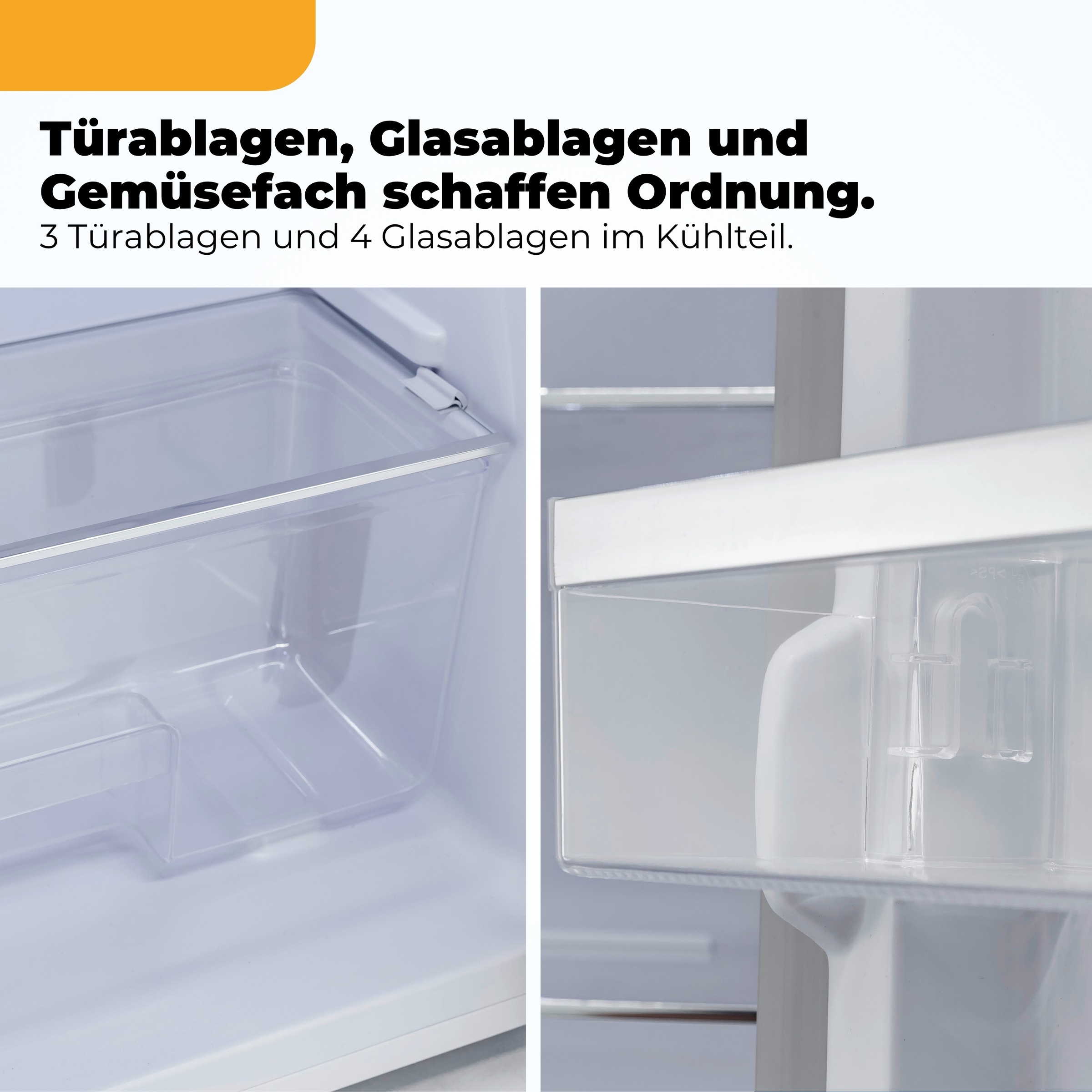exquisit Kühl-/Gefrierkombination »RKGC270-45-H-160C mattschwarz« 146,5 cm hoch 54,5 cm breit LED-Beleuchtung, verstellbare Glasböden, Retro-Design