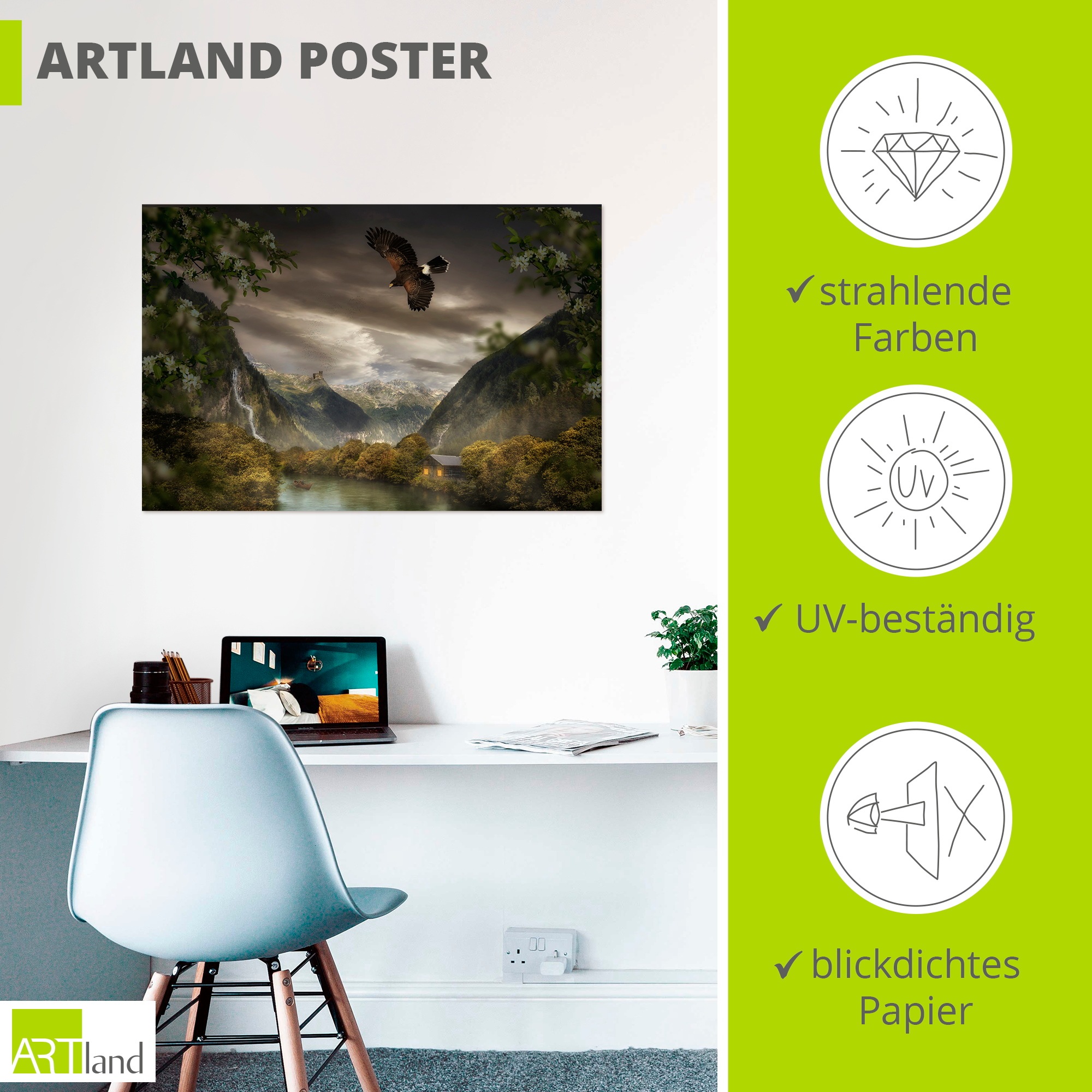 Artland Wandbild »Vor dem Sturm« 1 Stk. tlg. als Alubild, Leinwandbild, Poster, Wandaufkleber in verschied. Größen