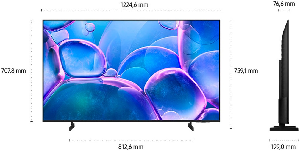 Samsung LED-Fernseher »GU55U7099FU« 139 cm/55 Smart-TV Crystal UHD, Q-Symphony, Dolby Surround Sound, Triple Tuner, Smart-Hub
