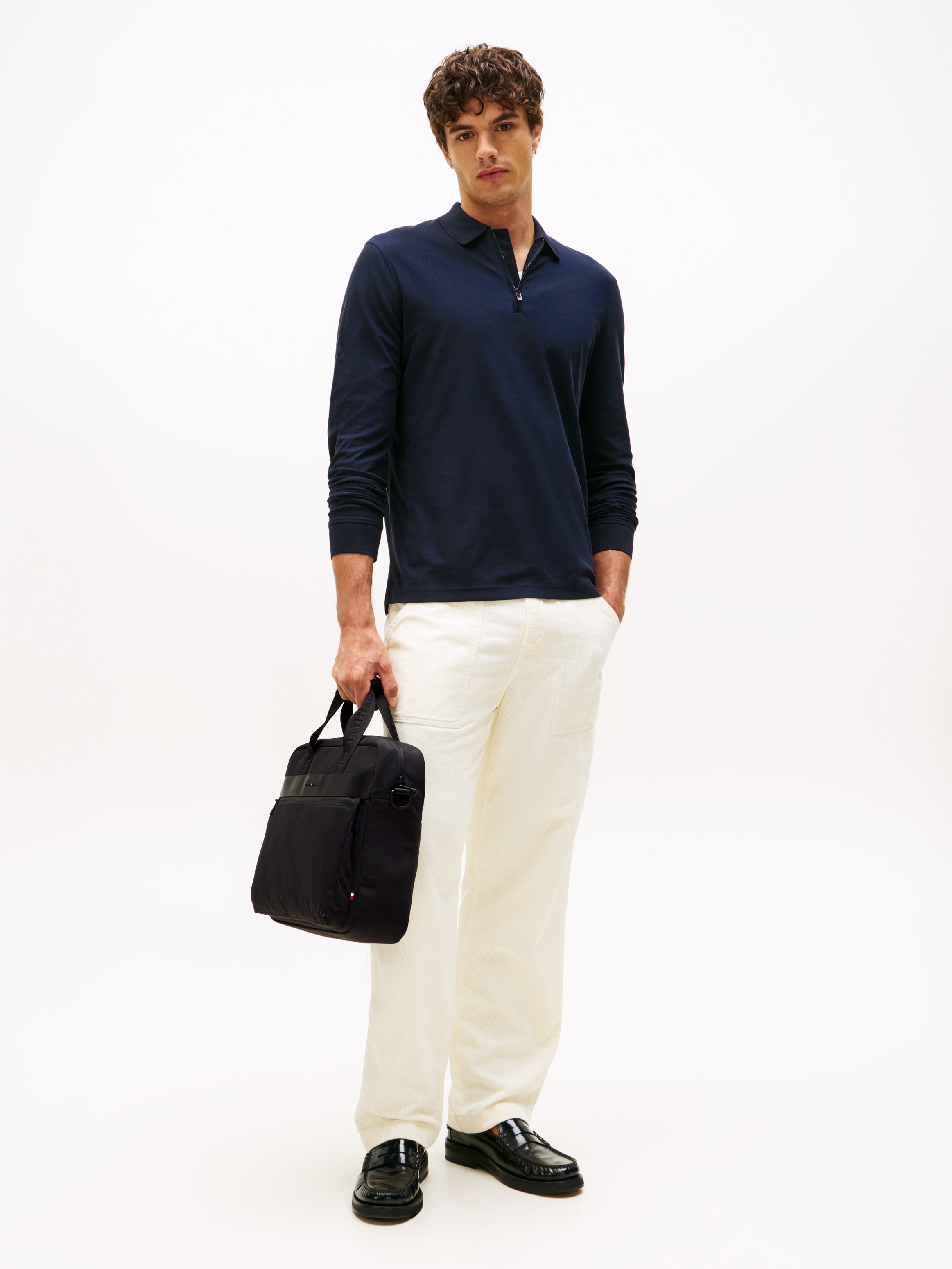 Tommy Hilfiger Laptoptasche »TH COMMUTER COMPUTER BAG«, Unisex-Computertasche, Tragetasche mit RV-Außentasche