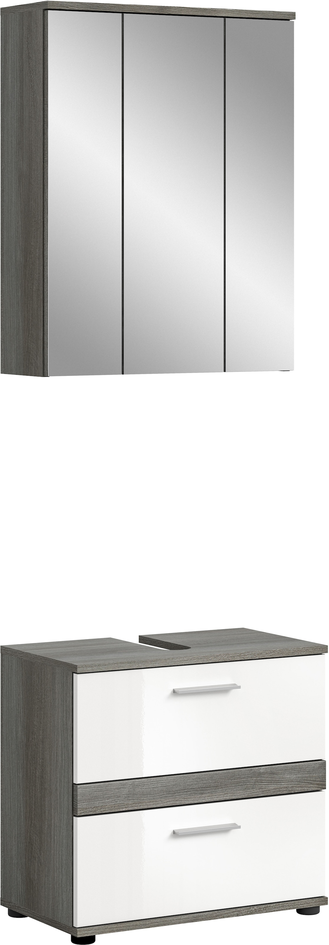 welltime Badmöbel-Set "Lucca, bestehend aus: 1x Waschbeckenunterschrank & 1 günstig online kaufen