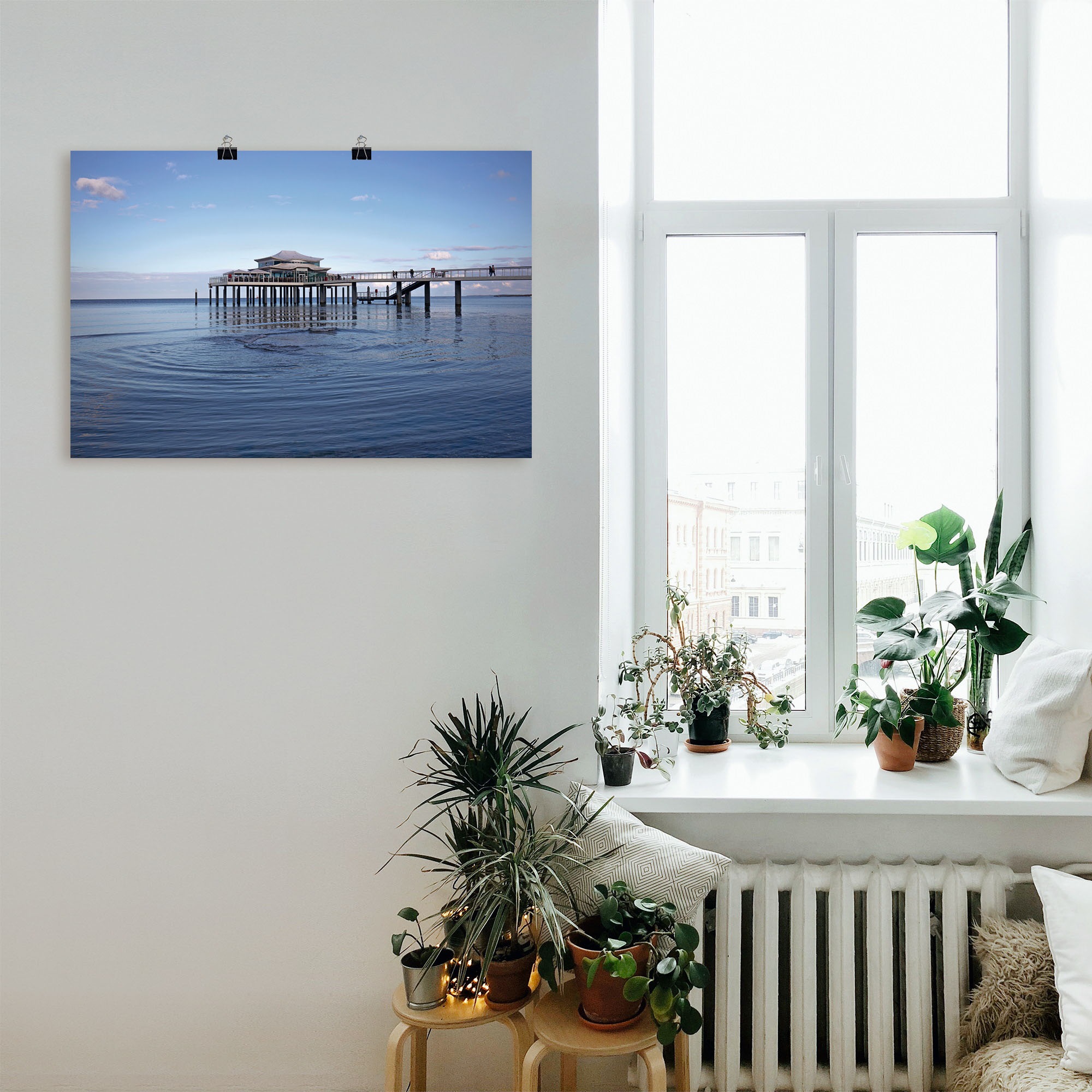 Artland Wandbild »Teehaus in Timmendorf«, Strandbilder, (1 St.), als Alubild, Leinwandbild, Wandaufkleber oder Poster in versch. Größen