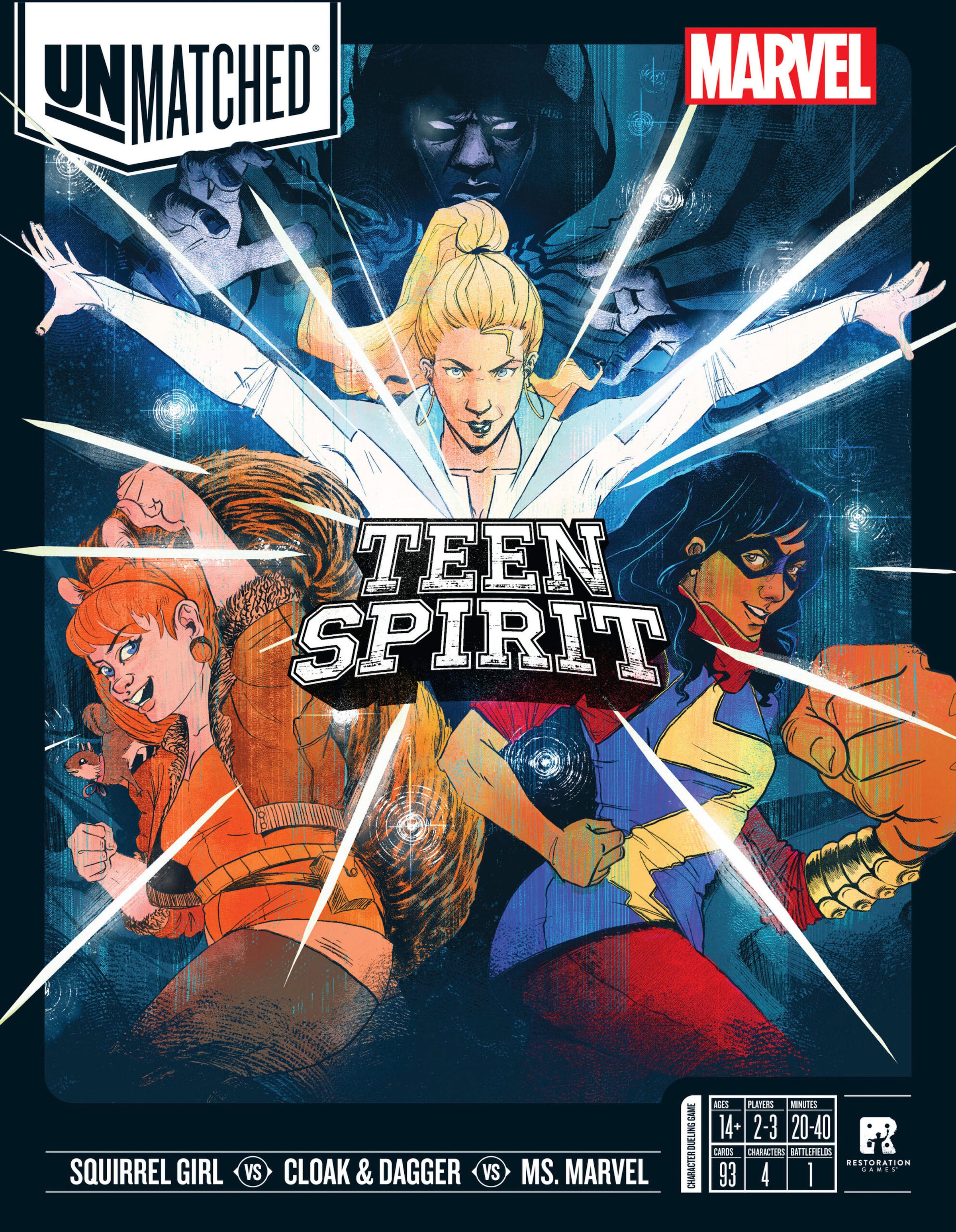 iello Spiel »Unmatched Marvel: Teen Spirit«