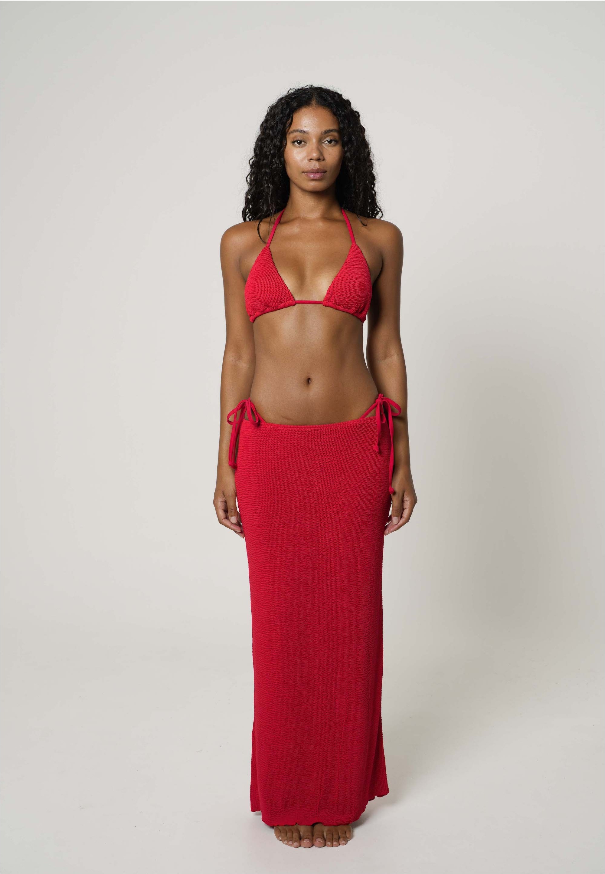 Moda Minx Sommerrock »Scrunch Long«, mit strukturiertem Scrunch-Material