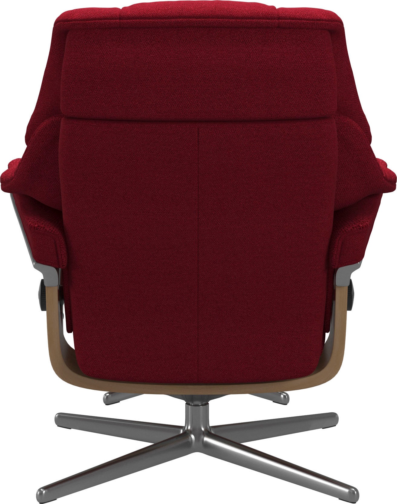 Stressless® Relaxsessel »Reno«, (Set, Relaxsessel mit Hocker), mit Hocker, mit Cross Base, Größe S, M & L, Holzakzent Eiche