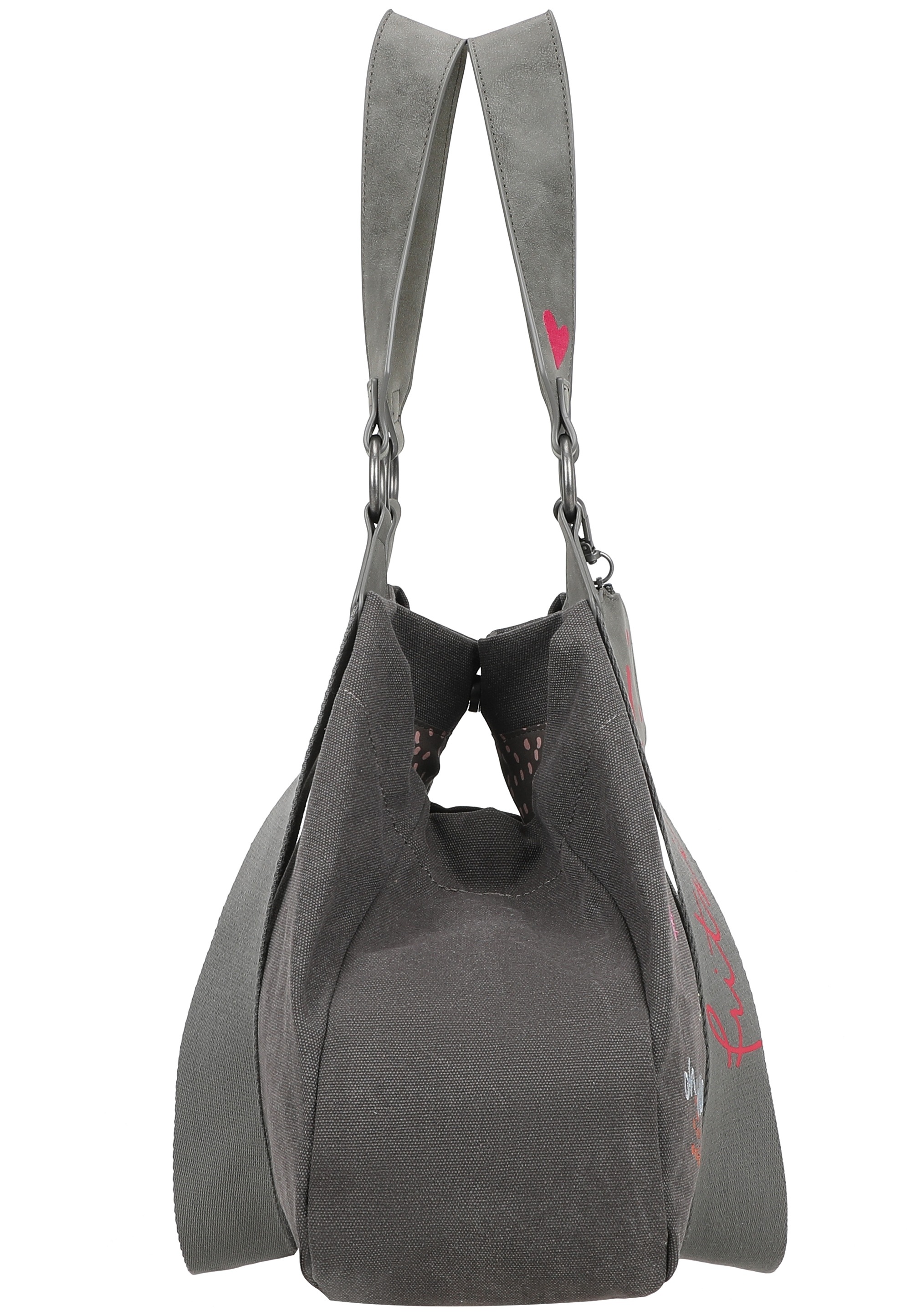 Fritzi aus Preußen Henkeltasche »Izzy Medium Limited Embro Fun« mit Stickdetails und Pocket-Anhänger