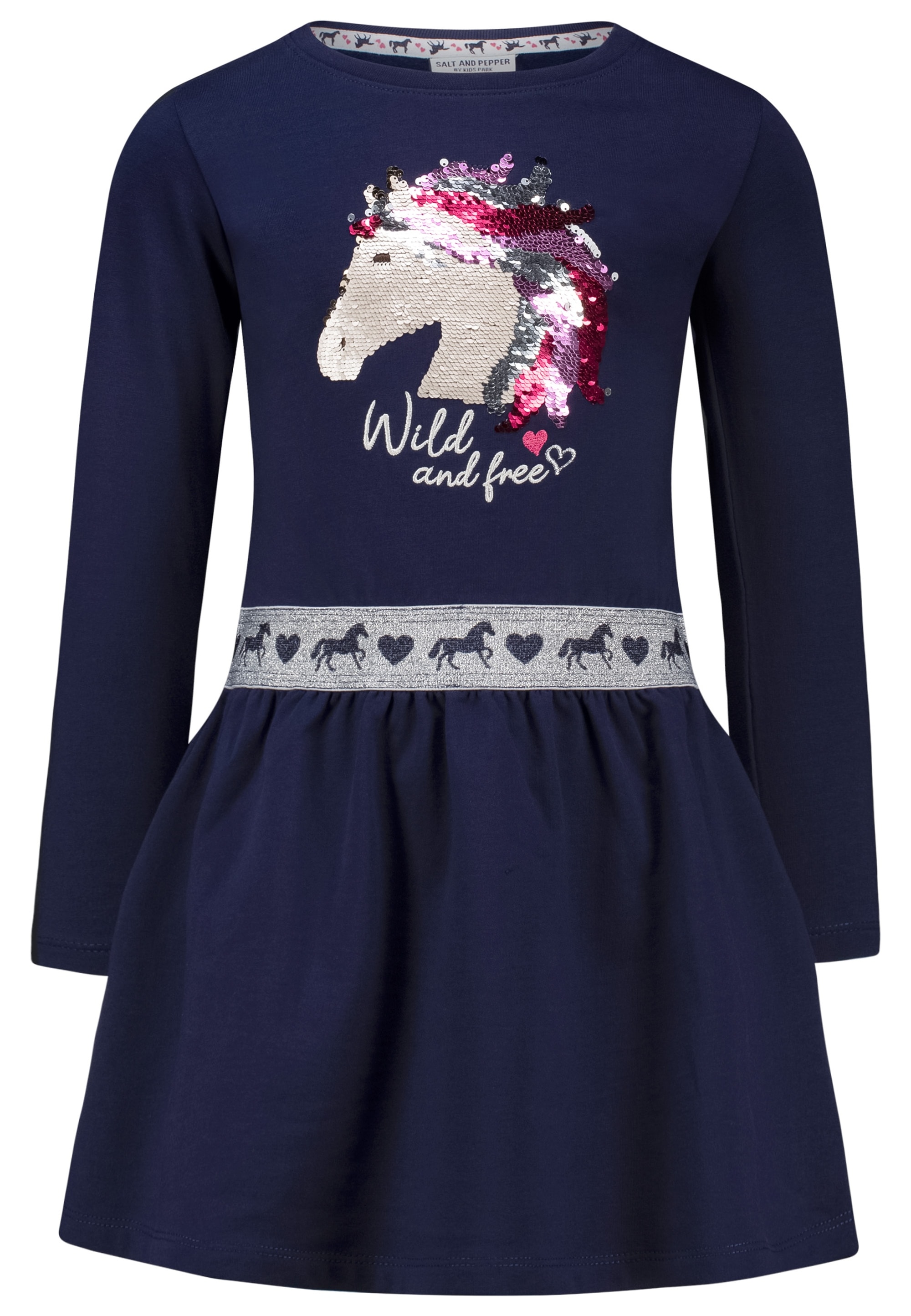 SALT AND PEPPER Jerseykleid »Star Stable«, mit Pailletten Pferde-Motiv
