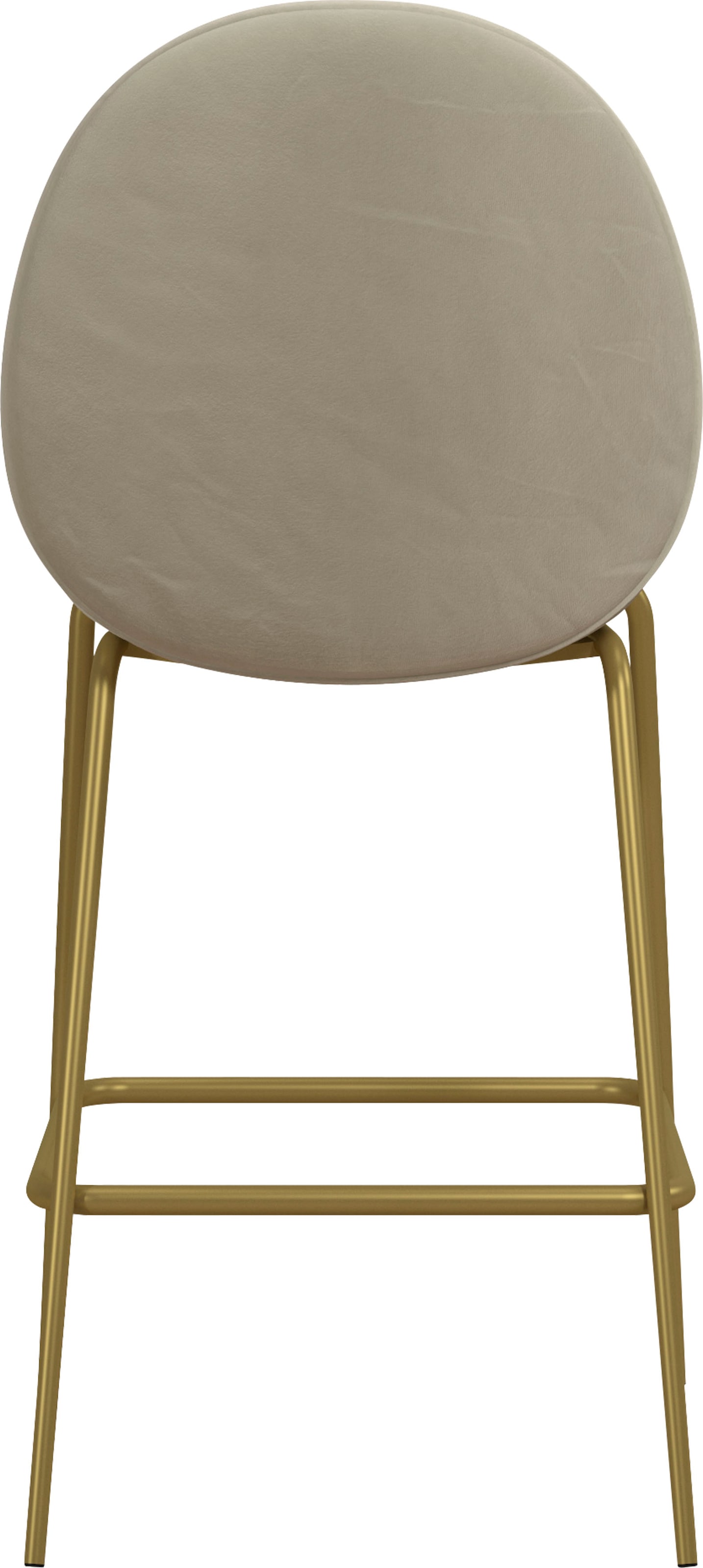 CosmoLiving by Cosmopolitan Barhocker »Astor«, (1 St.), Sitz und Rücken gepolstert, messingfarbenenes Gestell, Sitzhöhe 63 cm