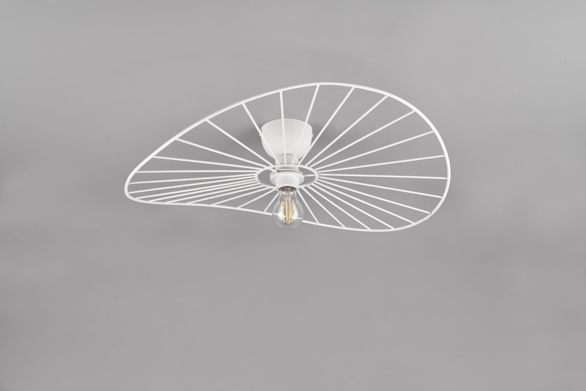 REALITY Leuchten Deckenleuchte »CHAPEAU, Deckenlampe exkl 1xE27 max 40W Ø60cm Schlafzimmer Deckenlampe«, 1 flammig, Leuchtmittel E27 | Leuchtmittel wechselbar, Lampenschirm aus filigranen Metallstreben sorgt für Schatten Effekte