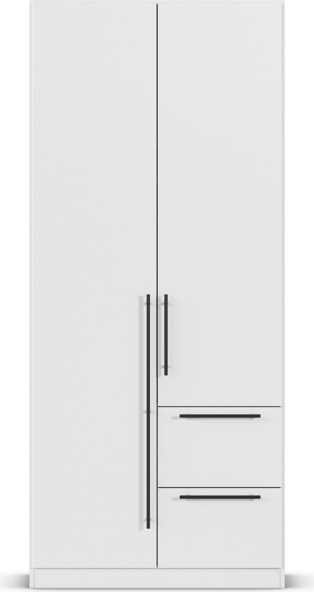 rauch Kleiderschrank »Drehtürenschrank Schrank Garderobe Wäscheschrank Schlafzimmer AVOLA«, (in 3 verschiedenen Ausstattungen BASIC/CLASSIC/PREMIUM), mit hochwertigen Stangengriffen in Schwarz aus Metall MADE IN GERMANY