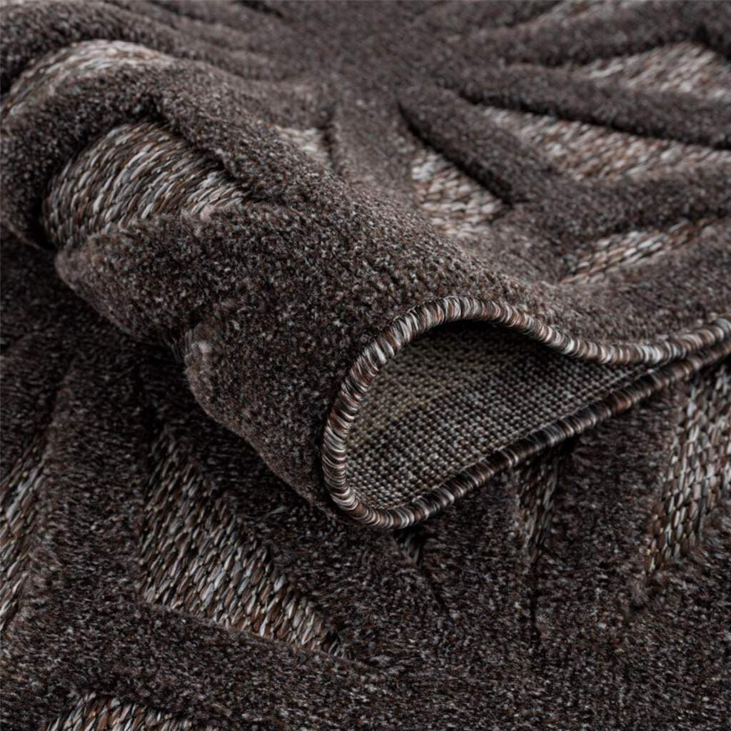 Carpet City Teppich »In-& Outdoorteppich Santorini 58369, 3D-Effekt, Raute-Optik«, rechteckig, Wetterfest & UV-beständig für Terrasse, Balkon, Küche, Flur