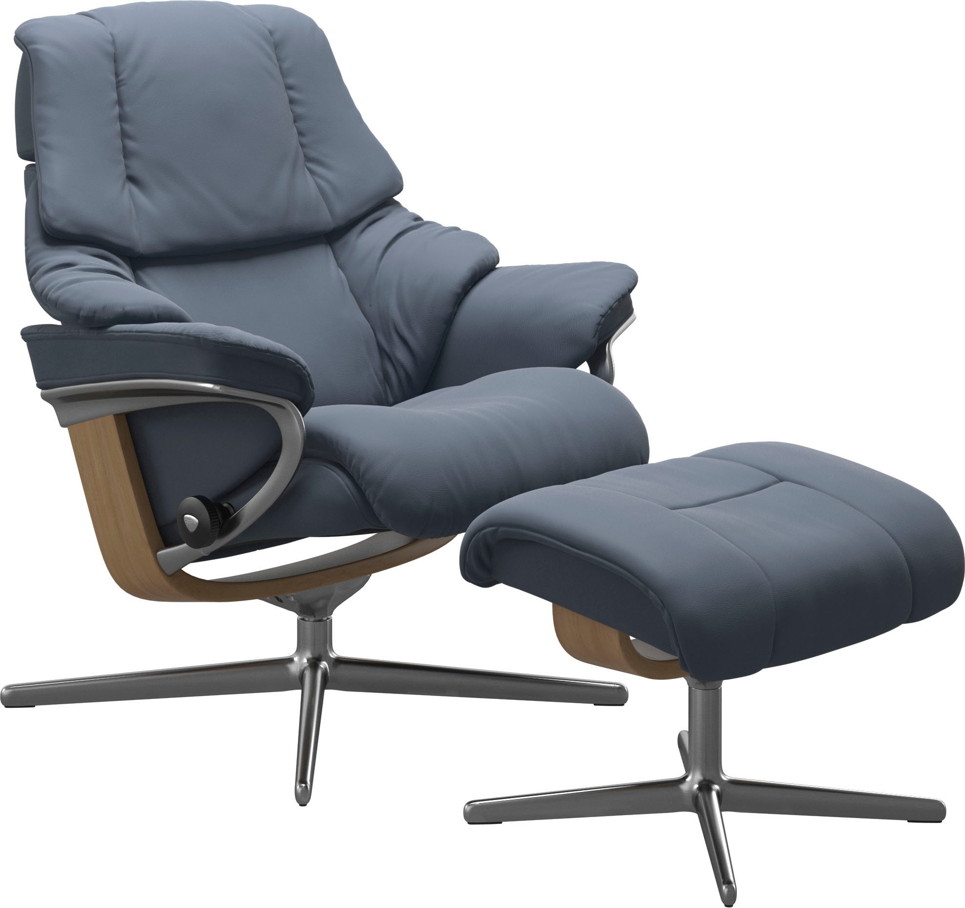 Stressless Relaxsessel "Reno", mit Cross Base, Größe S, M & L, Holzakzent E günstig online kaufen