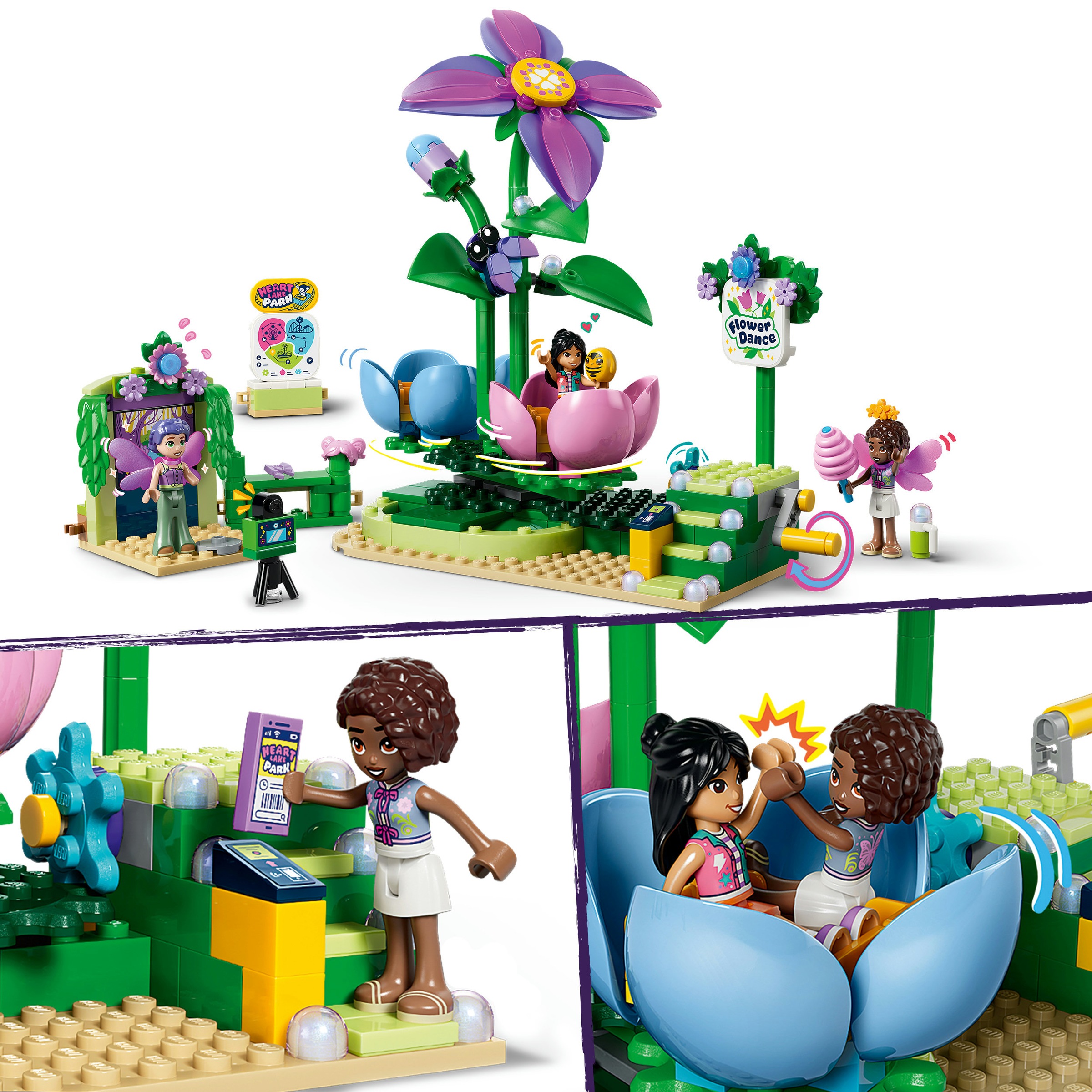 LEGO® Konstruktionsspielsteine »Feentassen-Karussell mit Blumendeko (42702), LEGO Friends« Made in Europe