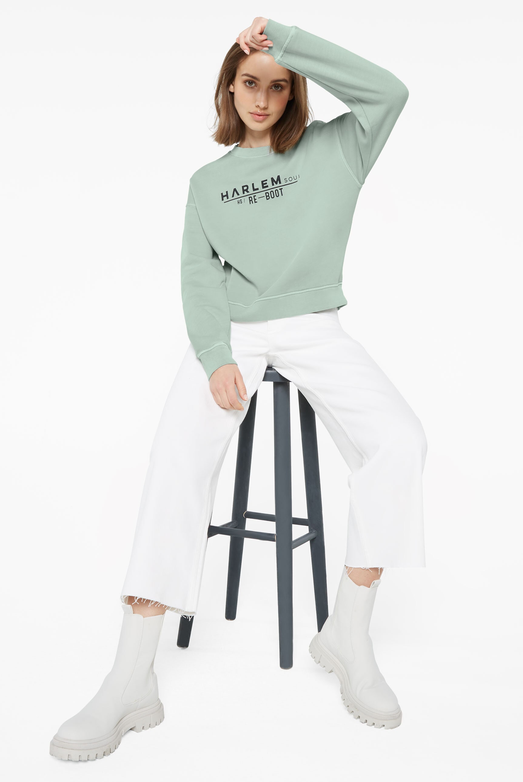 Harlem Soul Sweater, mit Rippbündchen