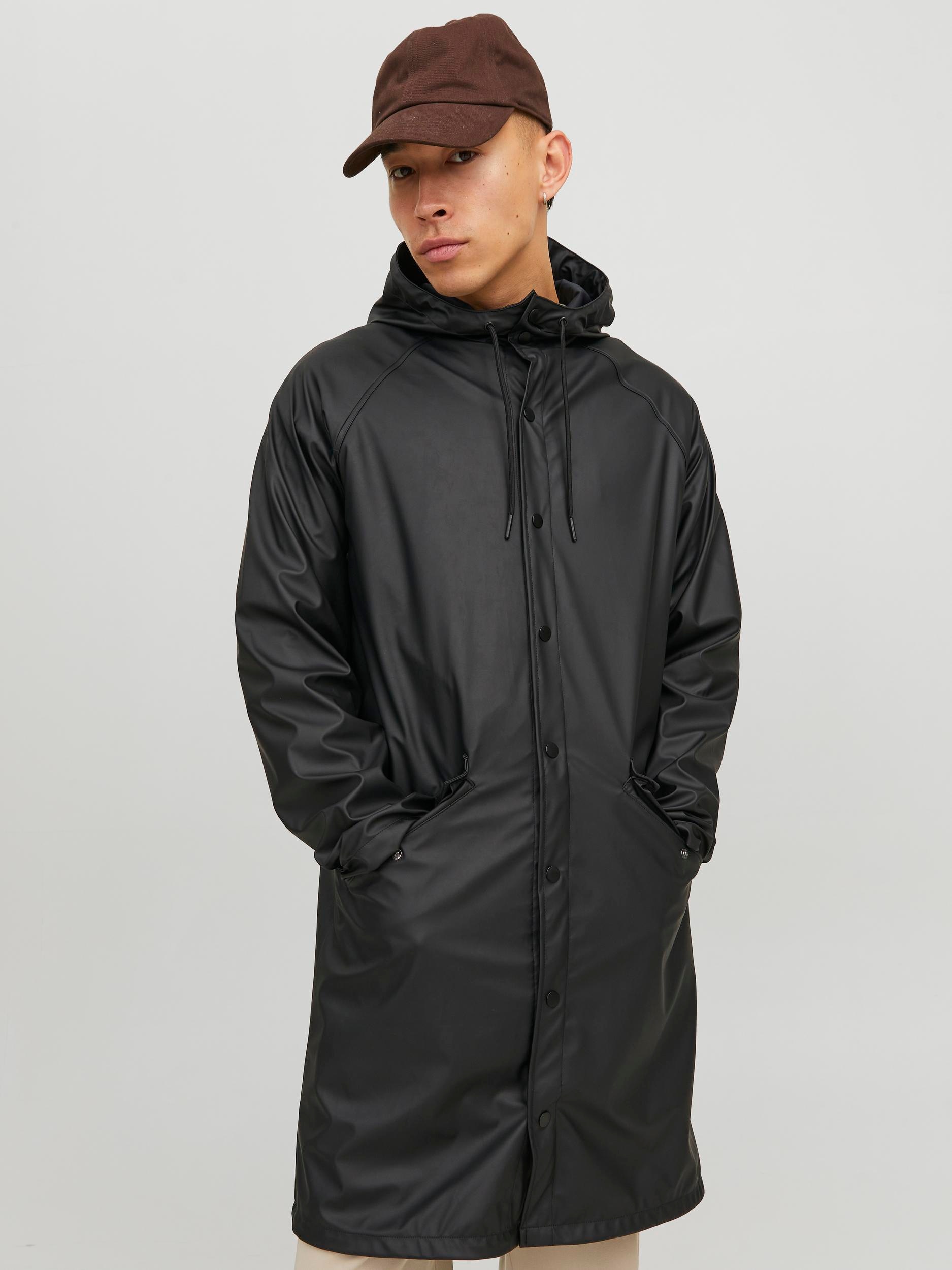 Jack & Jones Regenjacke "JJEURBAN RAIN COAT NOOS", mit Kapuze