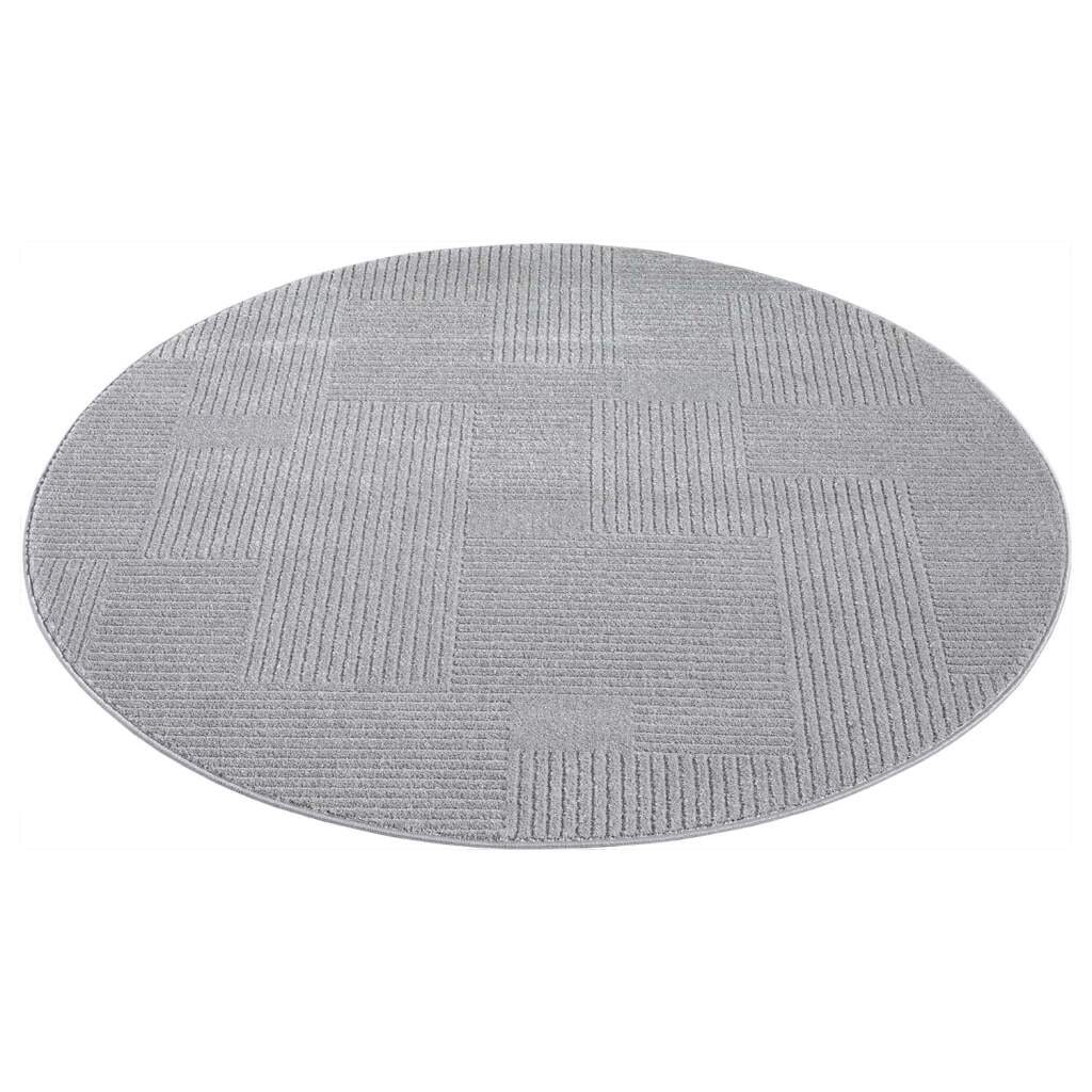 Carpet City Teppich »FLAIR177«, rund, 11 mm Höhe, Kurzflor-Teppich, Skandi-Stil, Wohnzimmer